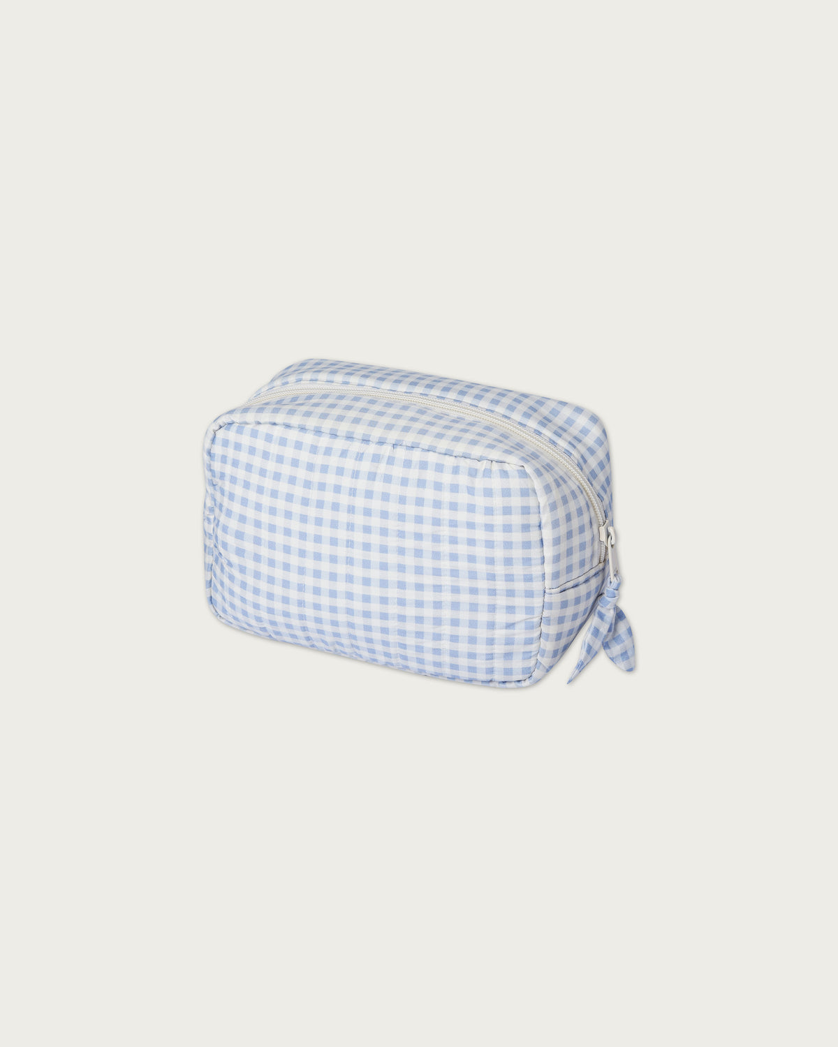 Boxy Pouch in Cloud Gingham