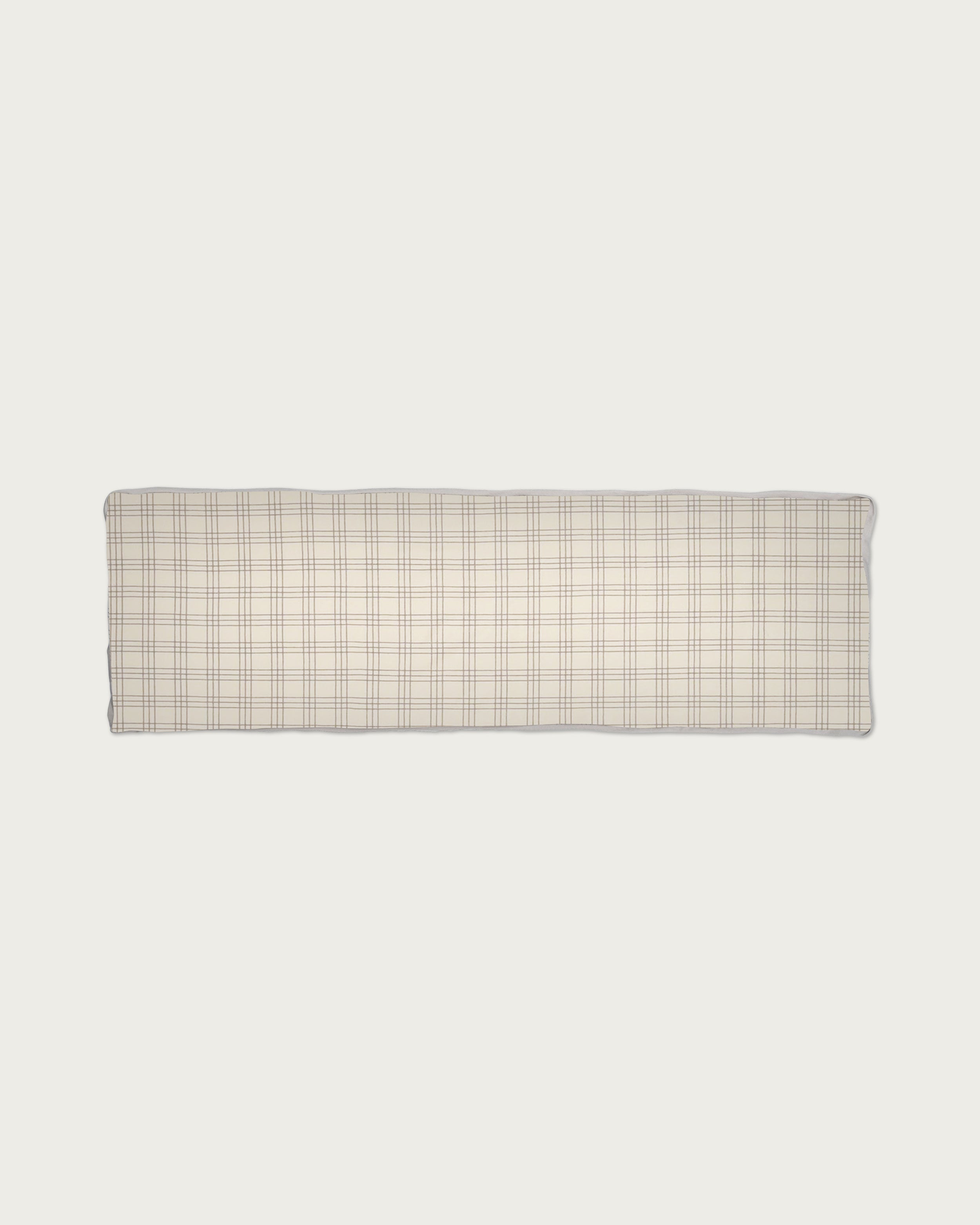 Grand Cuddle Pillow in Gray Plaid