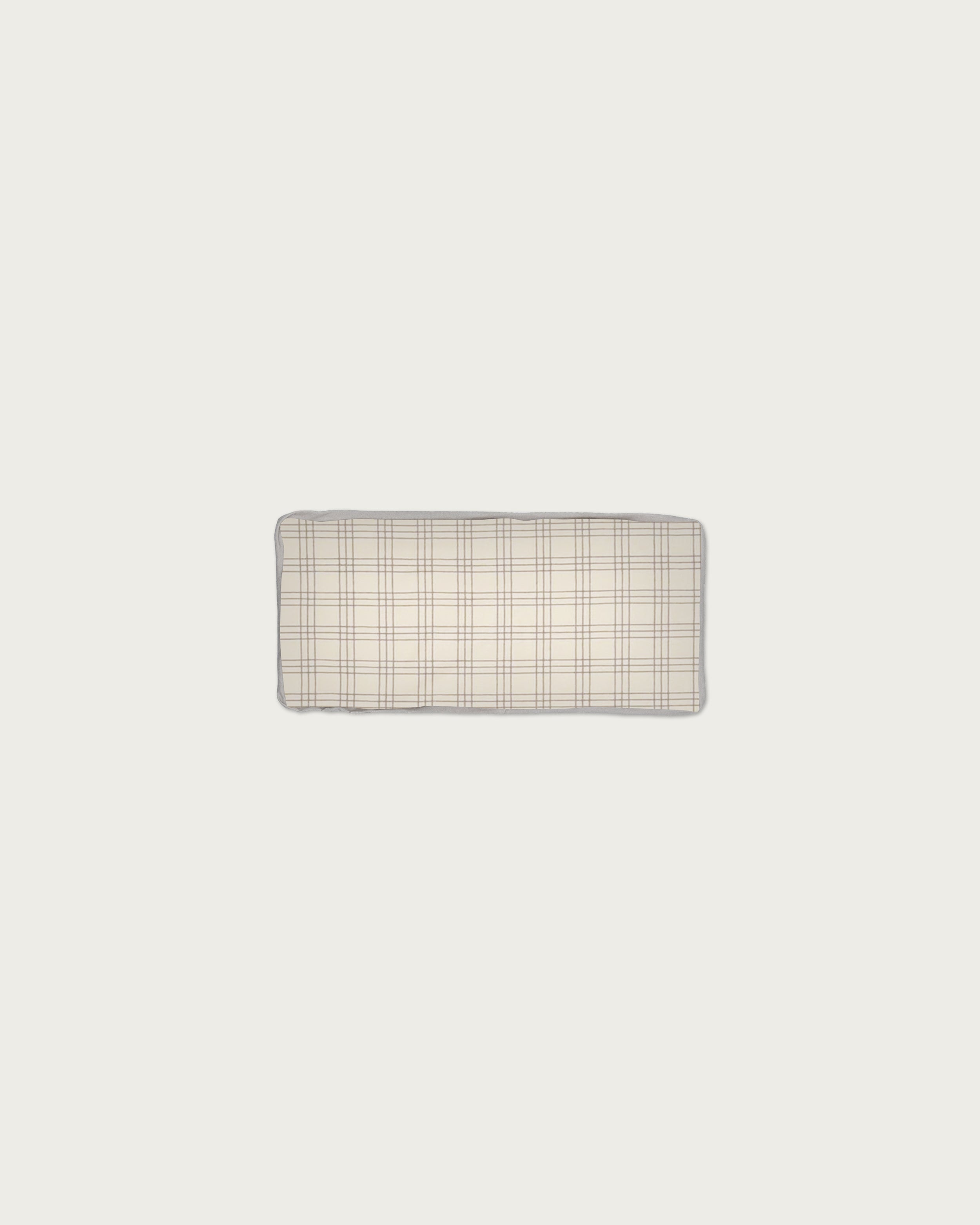 Super Petite Cuddle Pillow in Gray Plaid