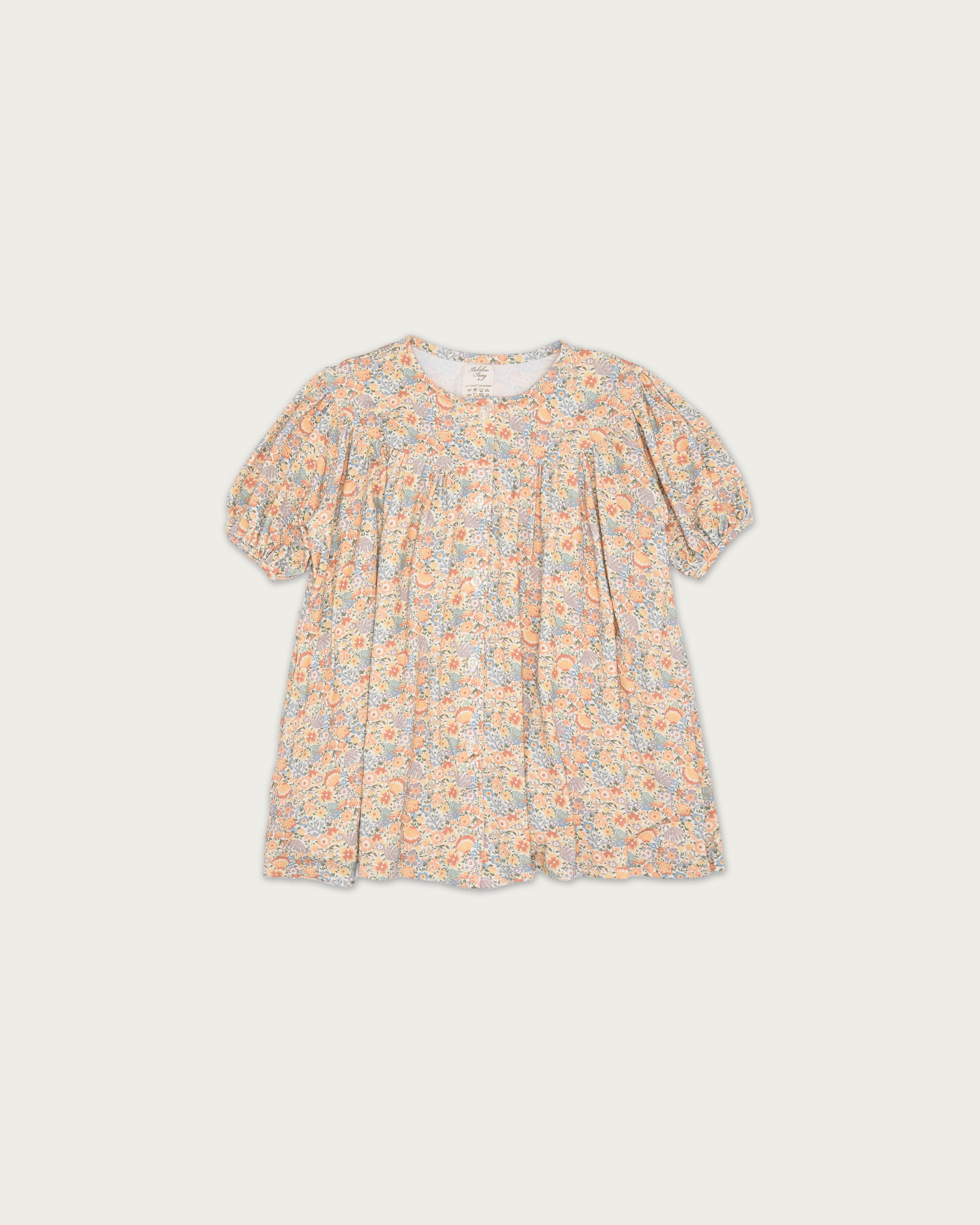Girl's Gaia Dress in Coralino