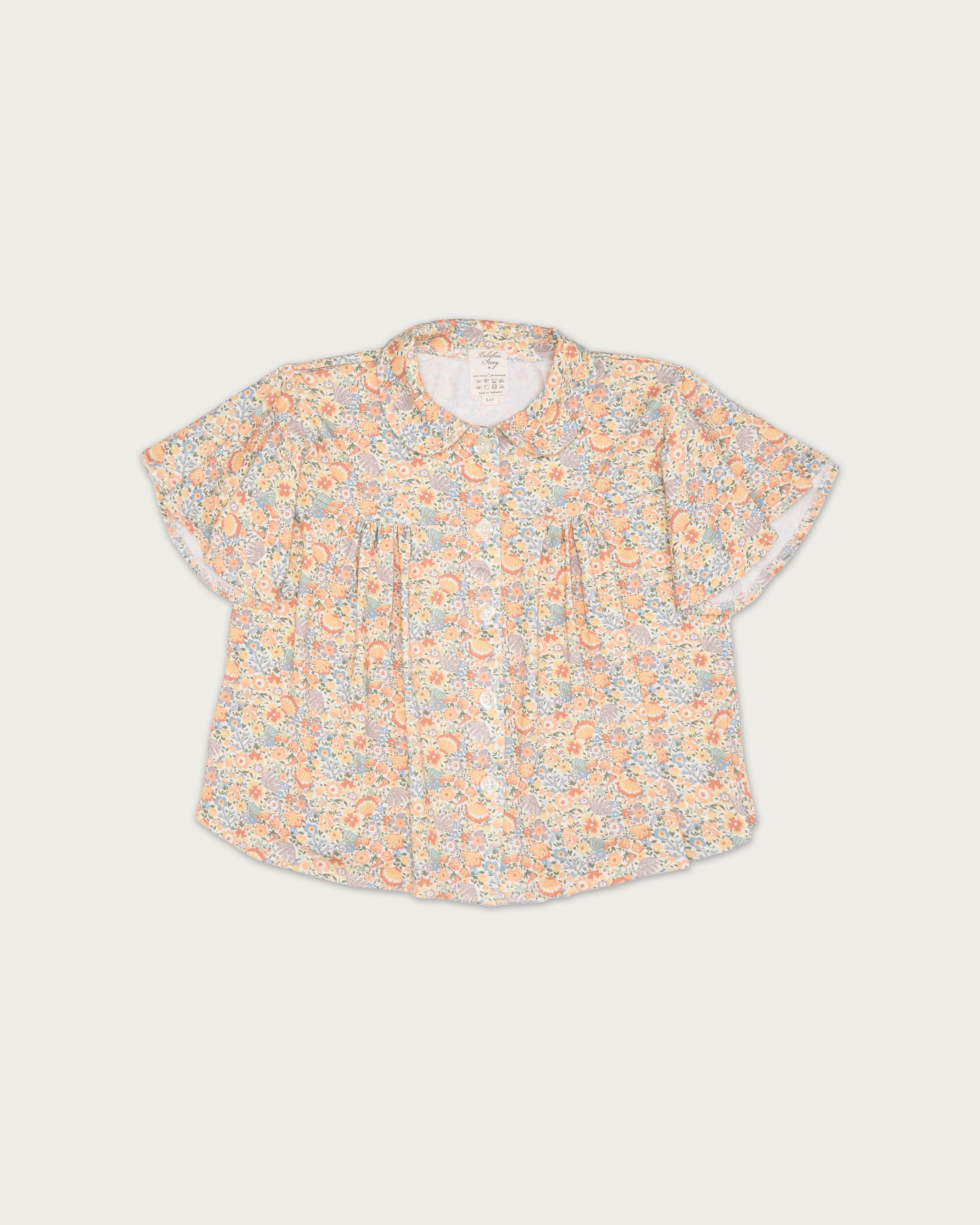 Girl's Lula Top in Coralino