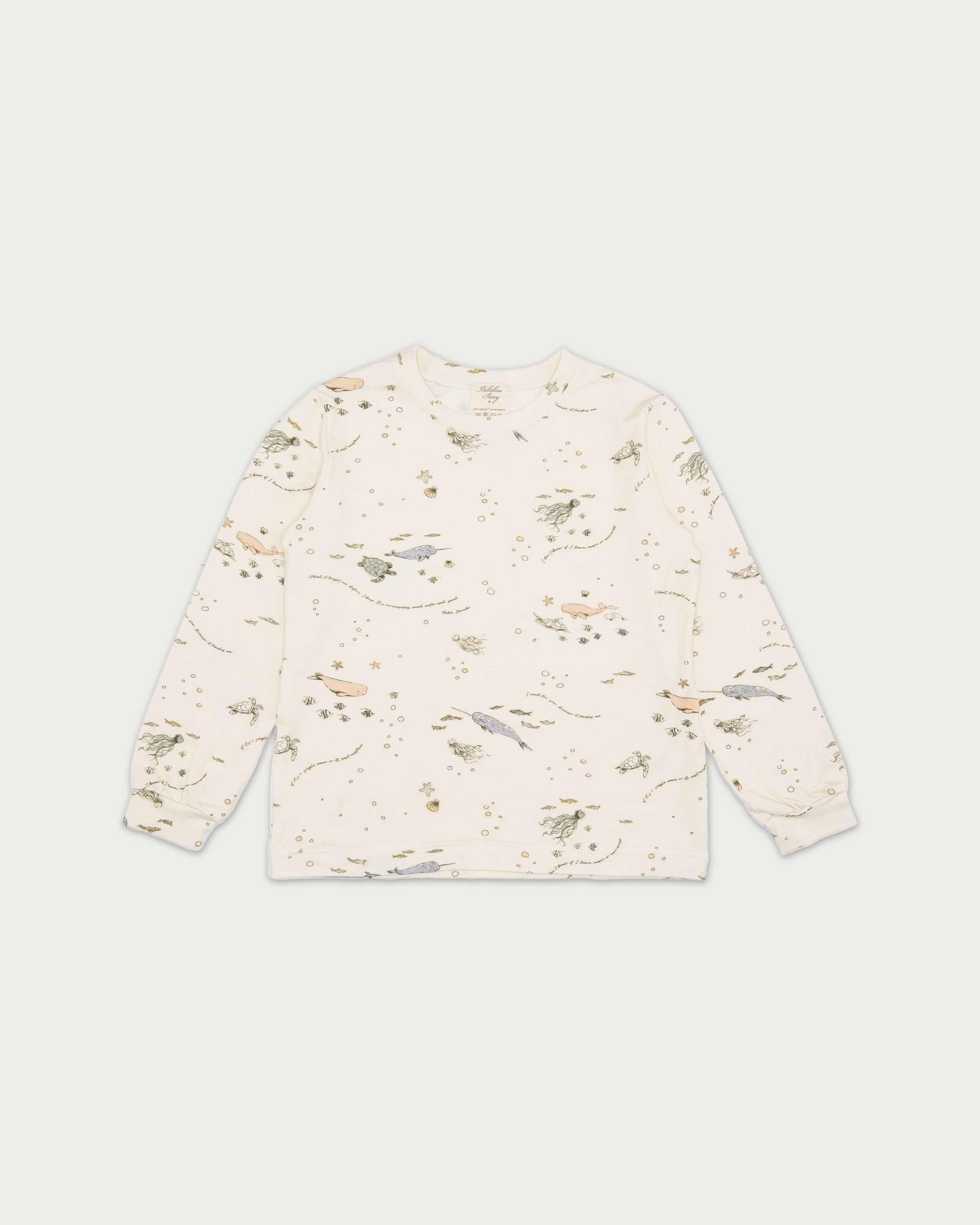 Kid's Boo Long Sleeve Top in Underwater