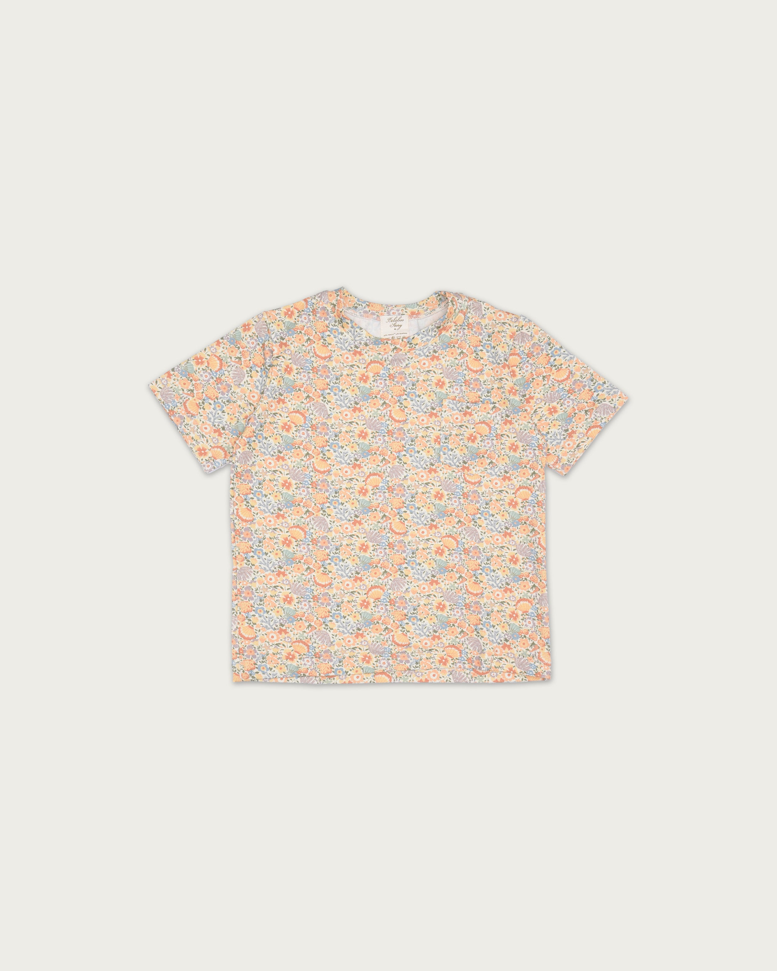 Kid's Boo Short Sleeve Top in Coralino