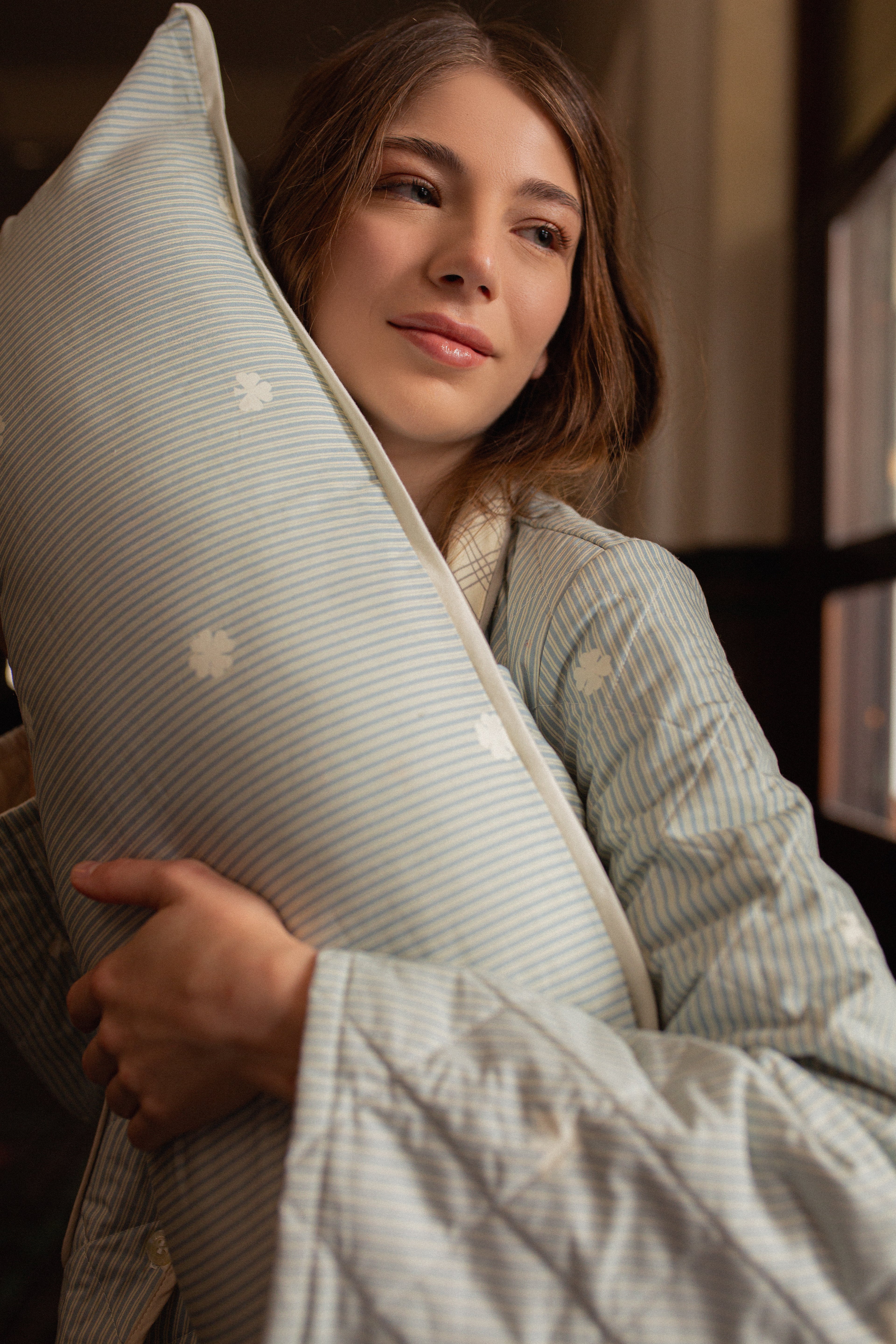 Grand Cuddle Pillow in Lucky Charm