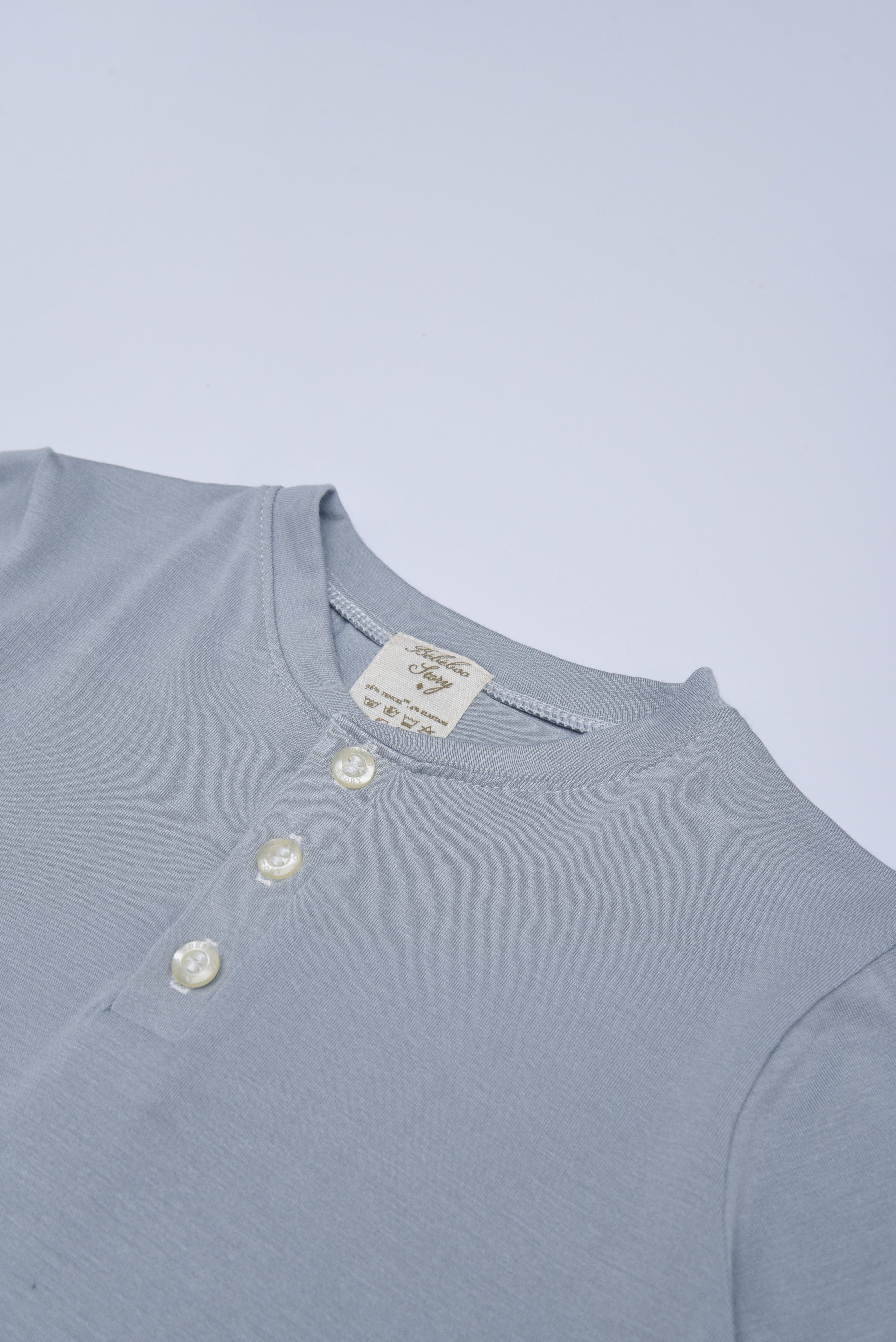 Kid's Lou Top in Faded Denim