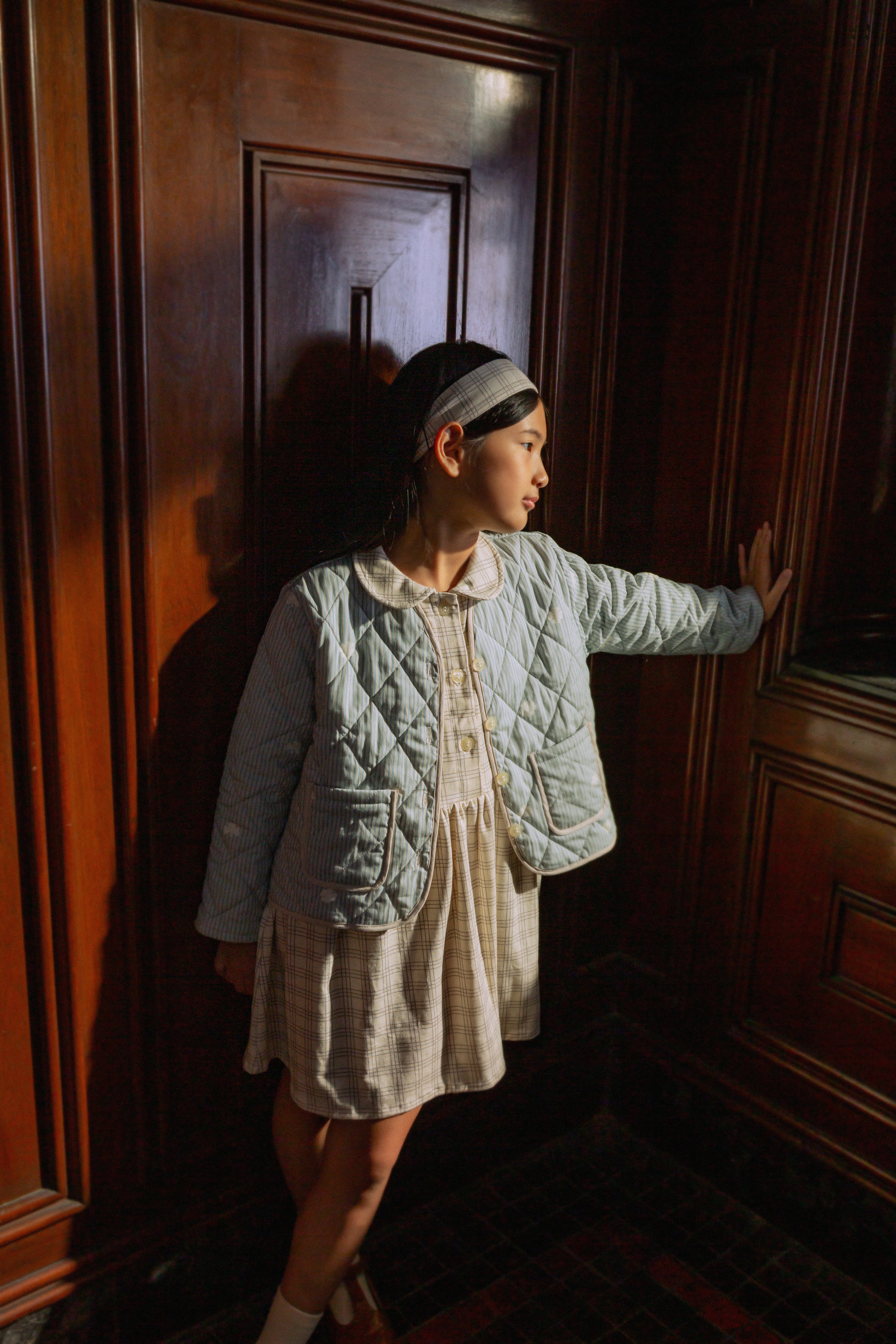 Kid's Quilted Jacket in Lucky Charm