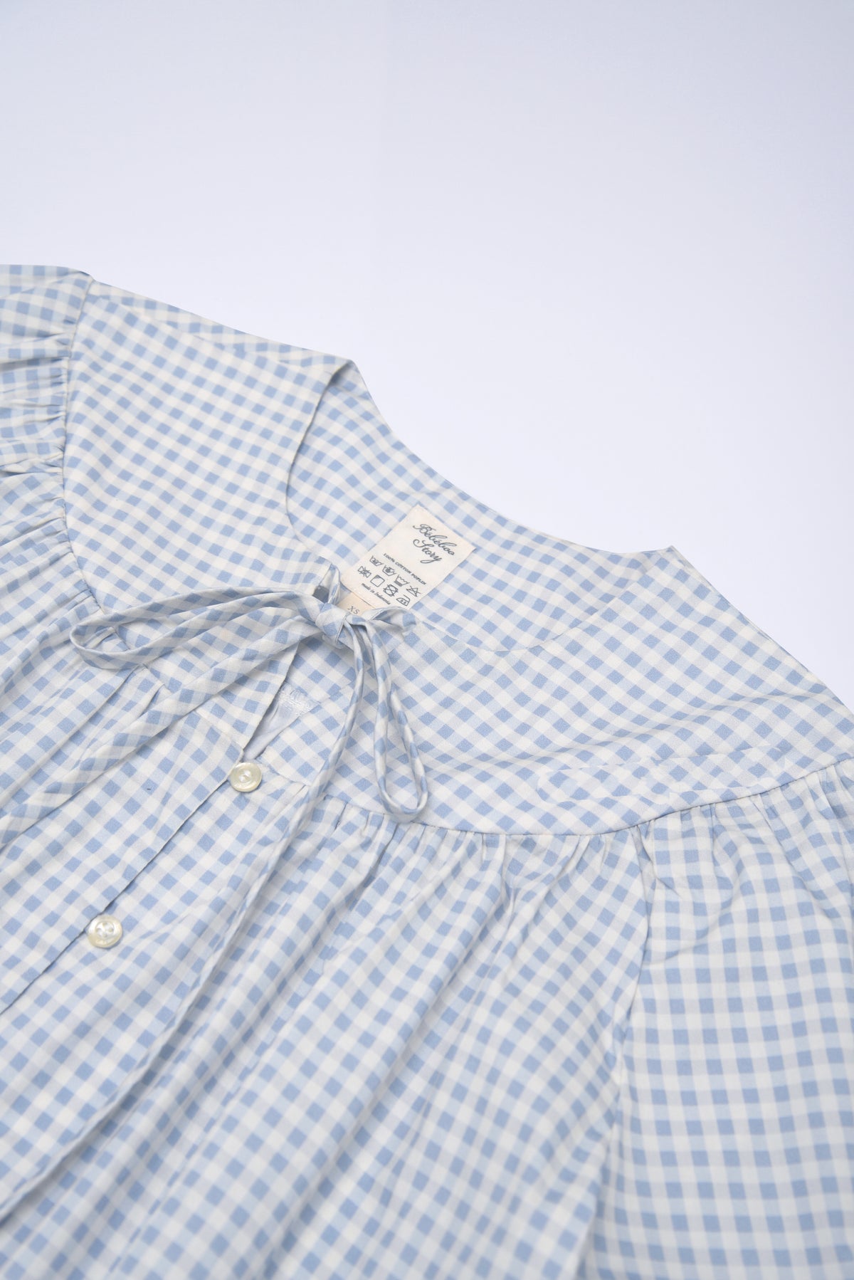 Woman's Poesie Top in Cloud Gingham