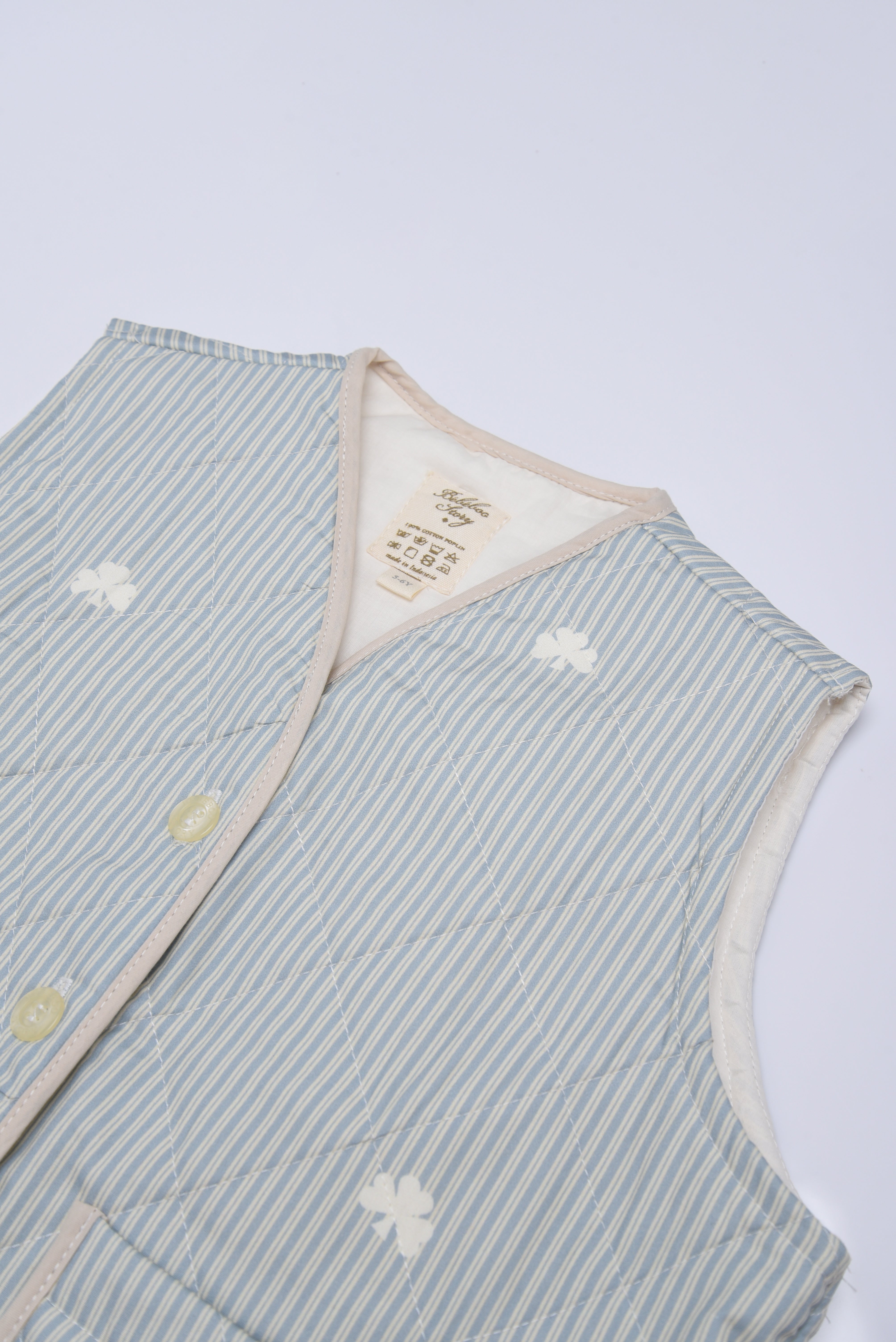 Kid's Quilted Vest in Lucky Charm