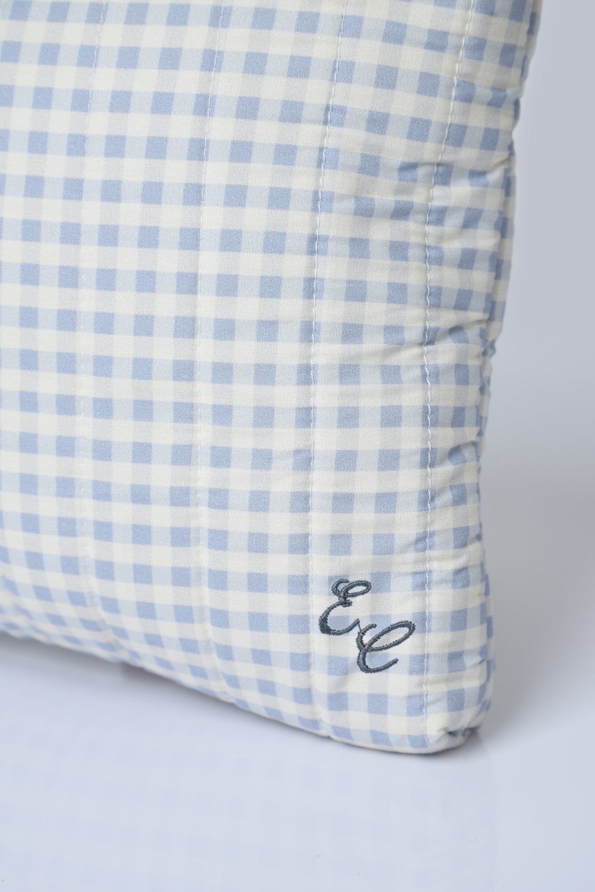 Tall Pouch in Cloud Gingham