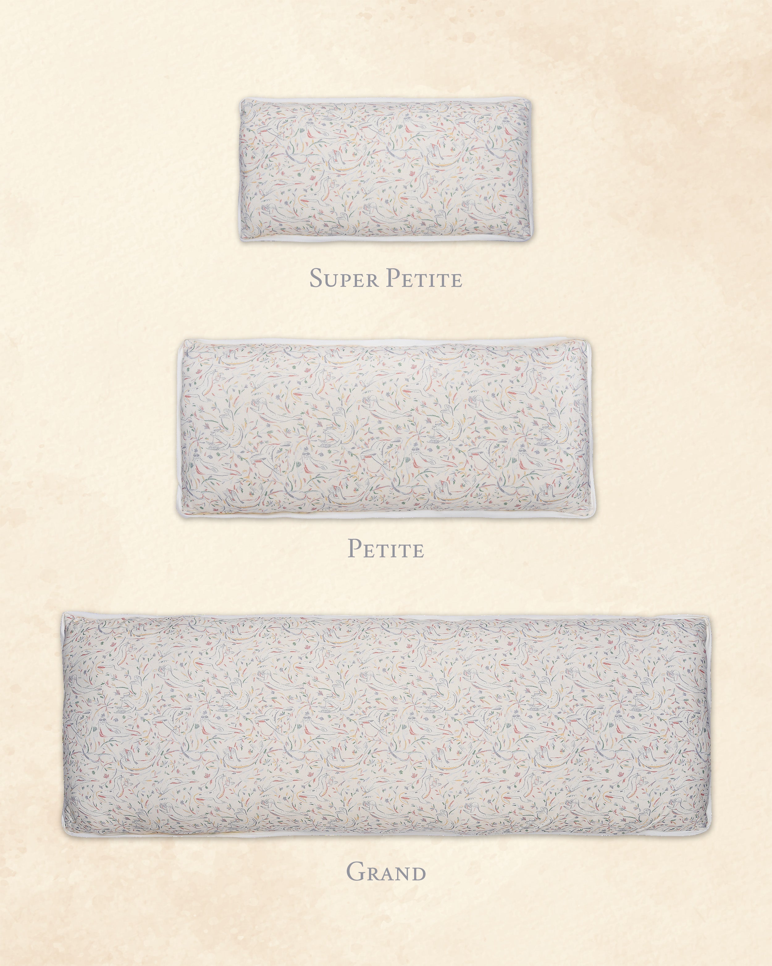 Petite Cuddle Pillow in Signore Seals