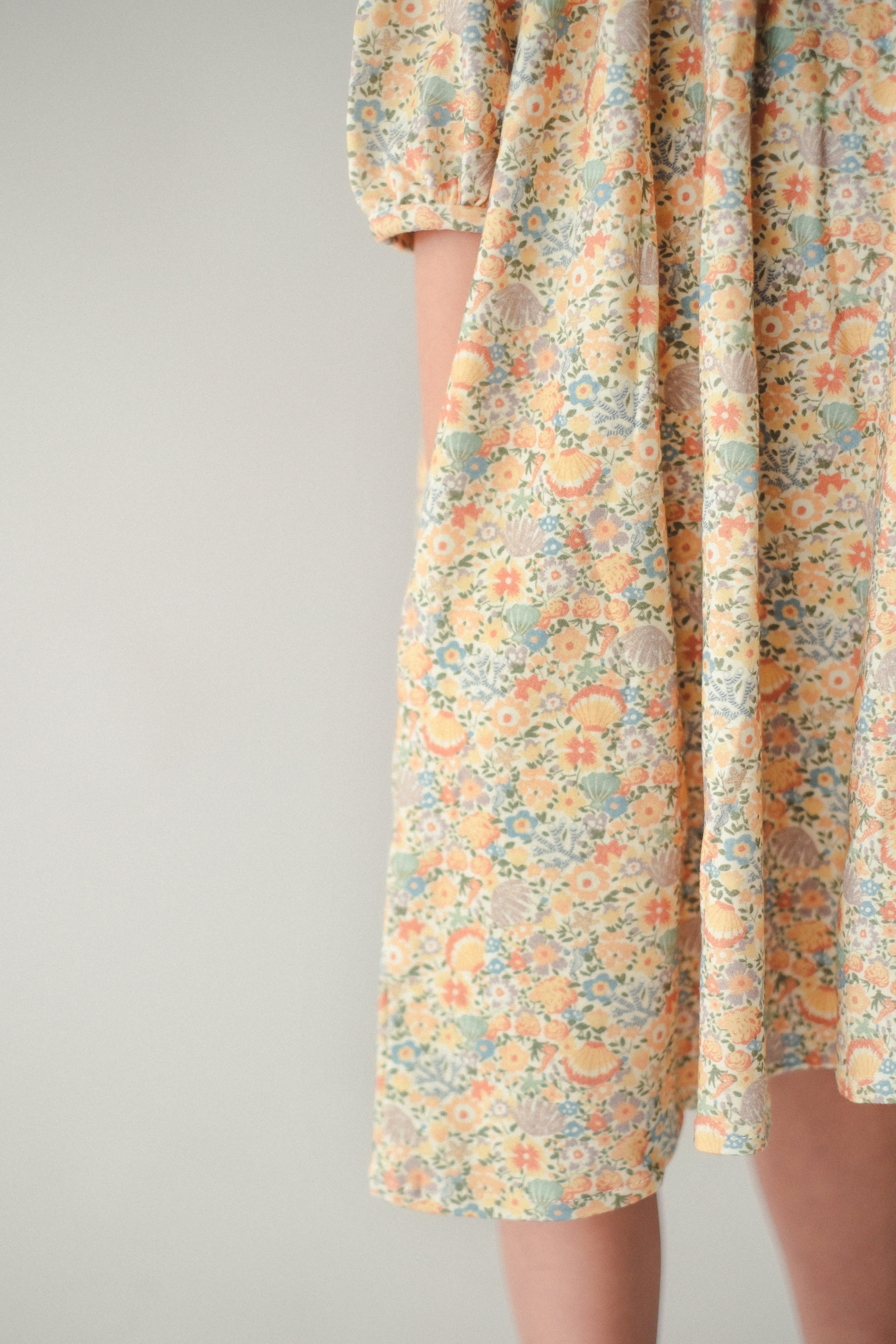 Girl's Gaia Dress in Coralino