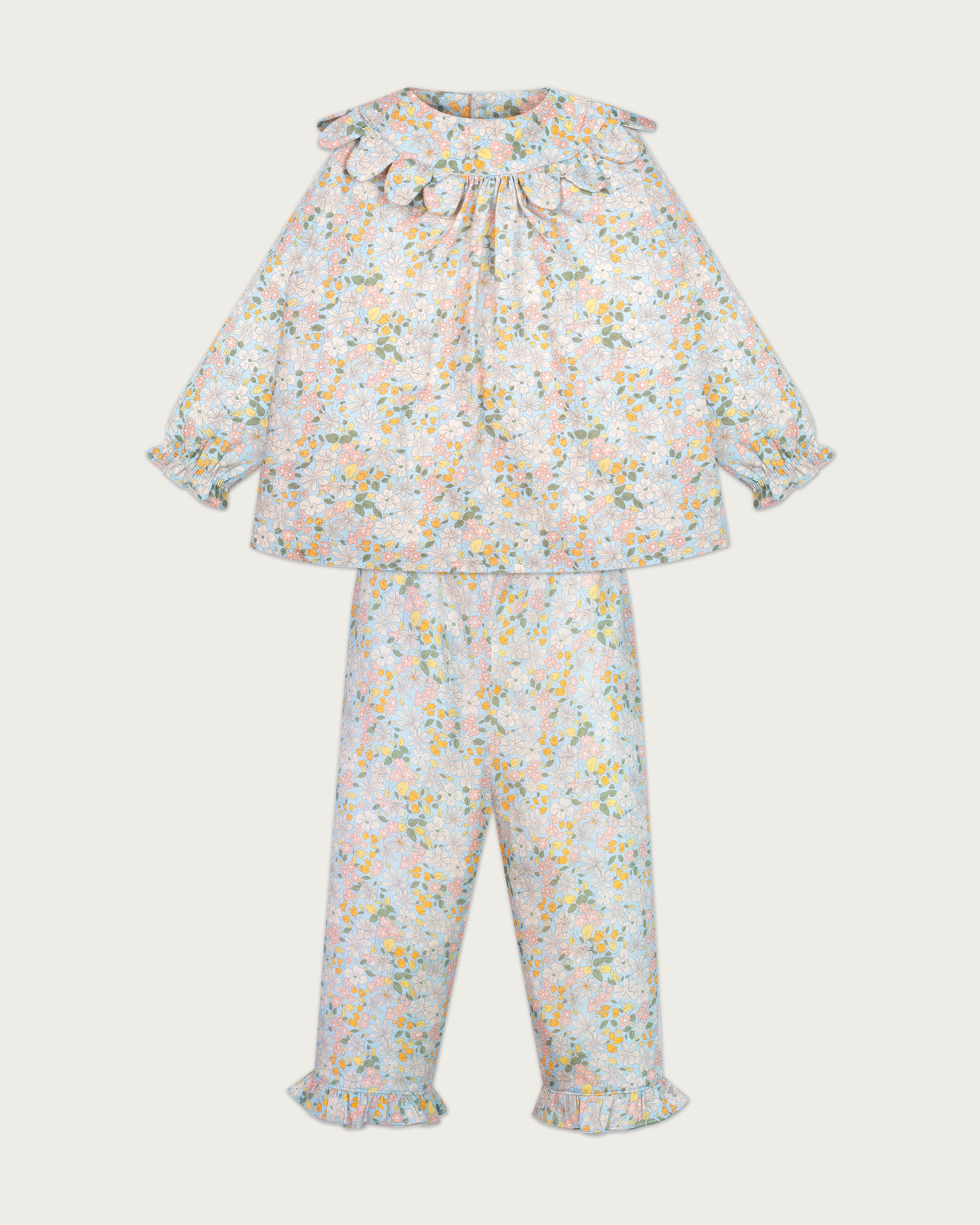 Girl's Daffodil Set in Blue