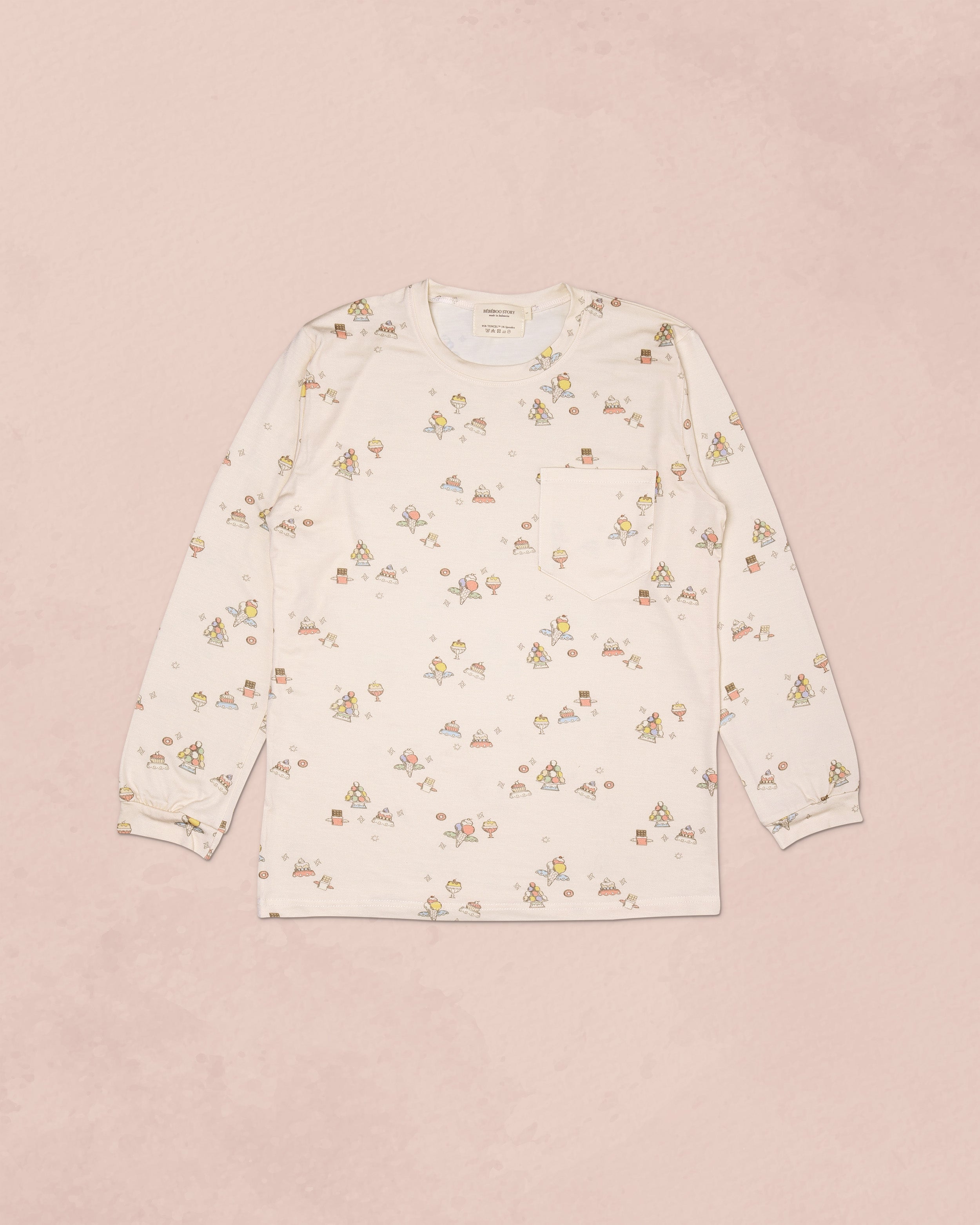 Unisex Adult's Boo Long Sleeve Top in Sweet Heavens