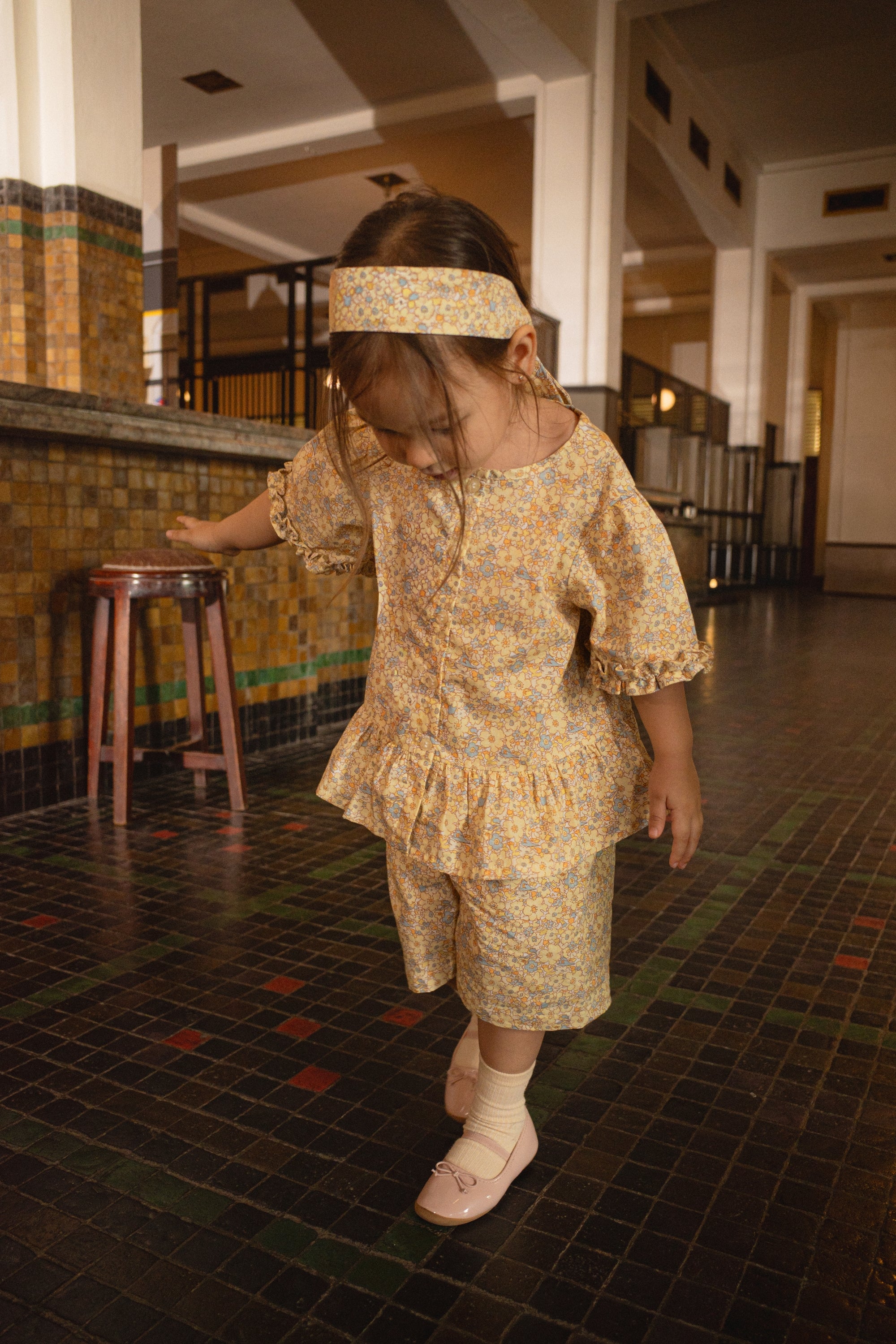 Girl's Sadie Top in Marigold