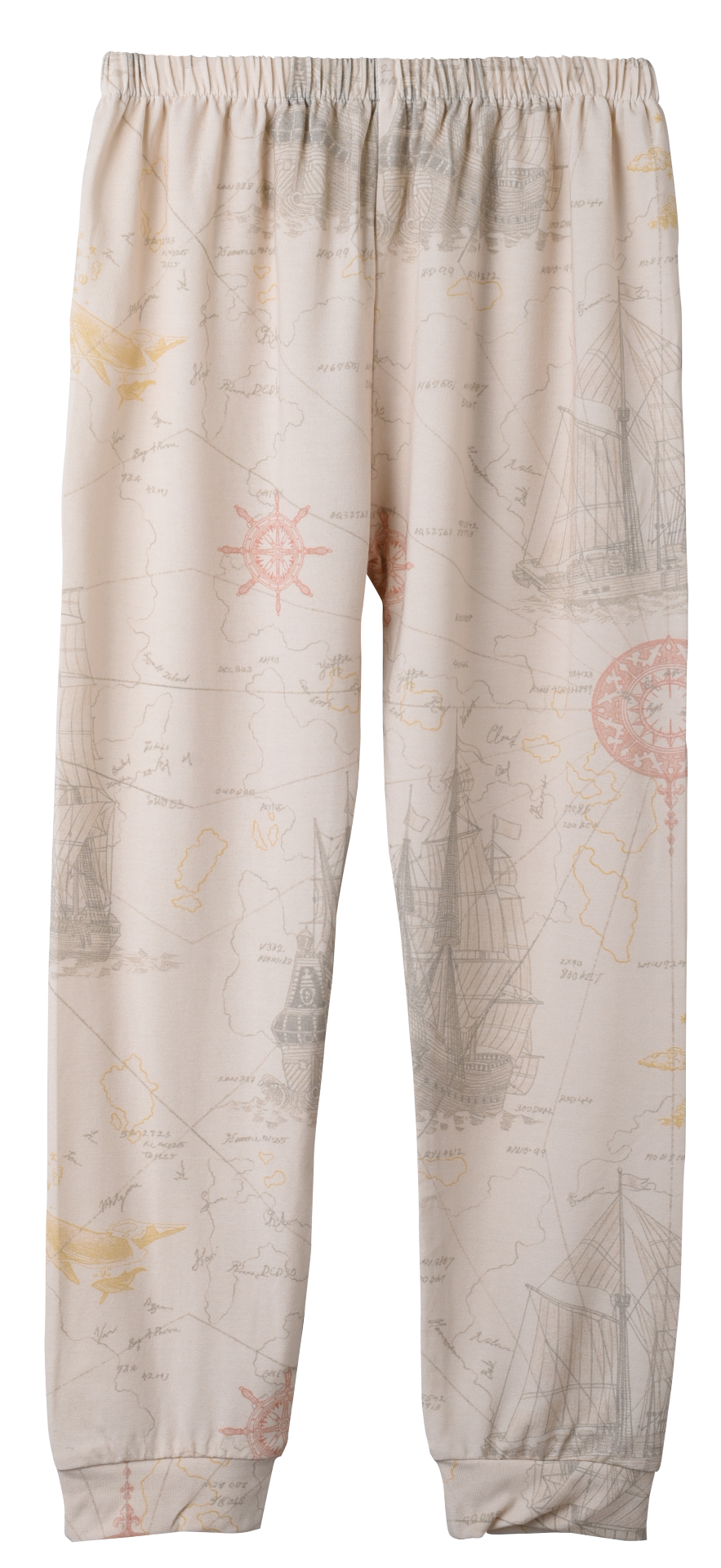 Kid's Boo Long Pants in Voyager's Map Beige