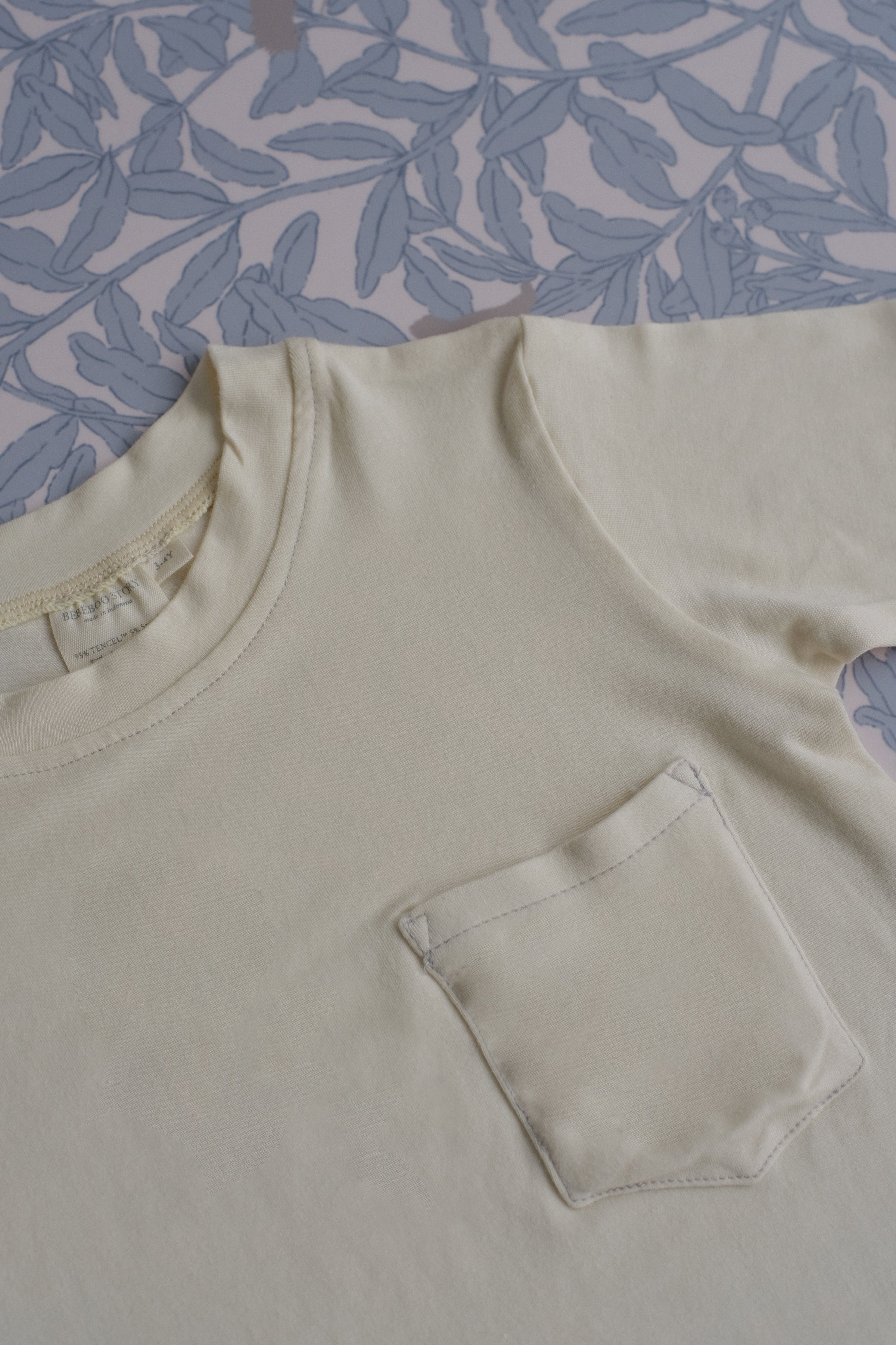 Kid's Boo Short Sleeve Top in Oatmilk