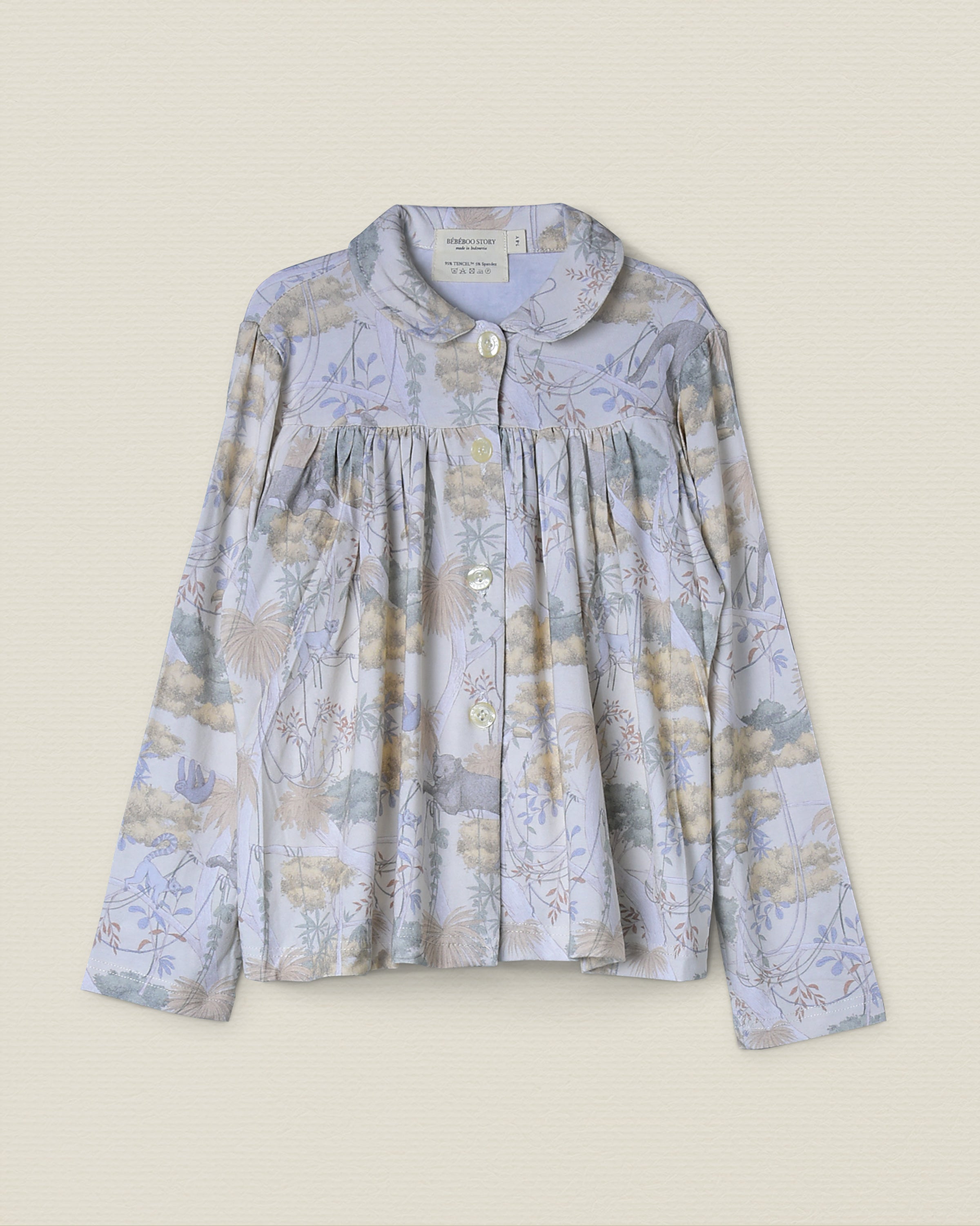 Girl’s Matilda Top in Understory Beige