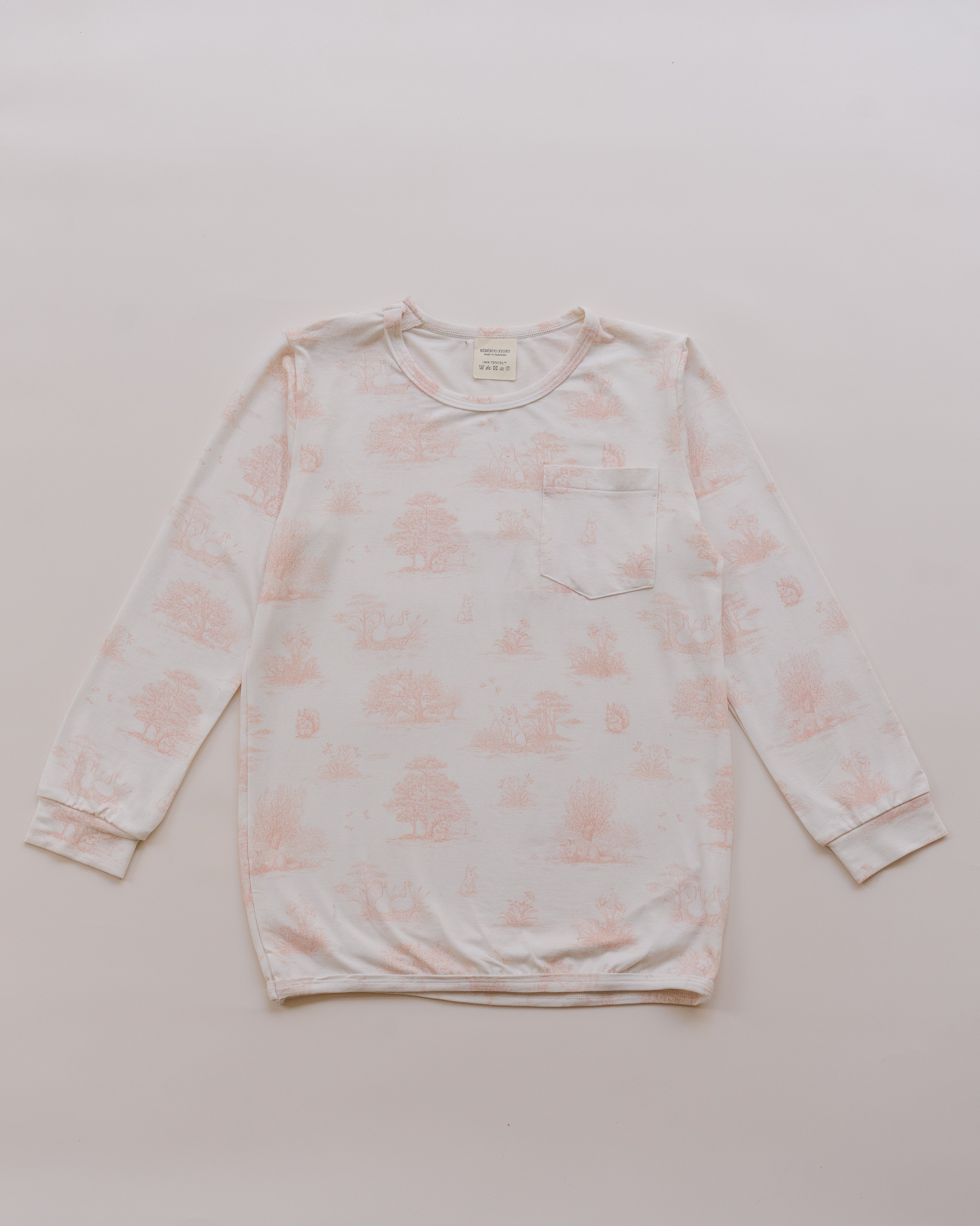Kid's Boo Long Sleeve Top in Secret Garden Blush