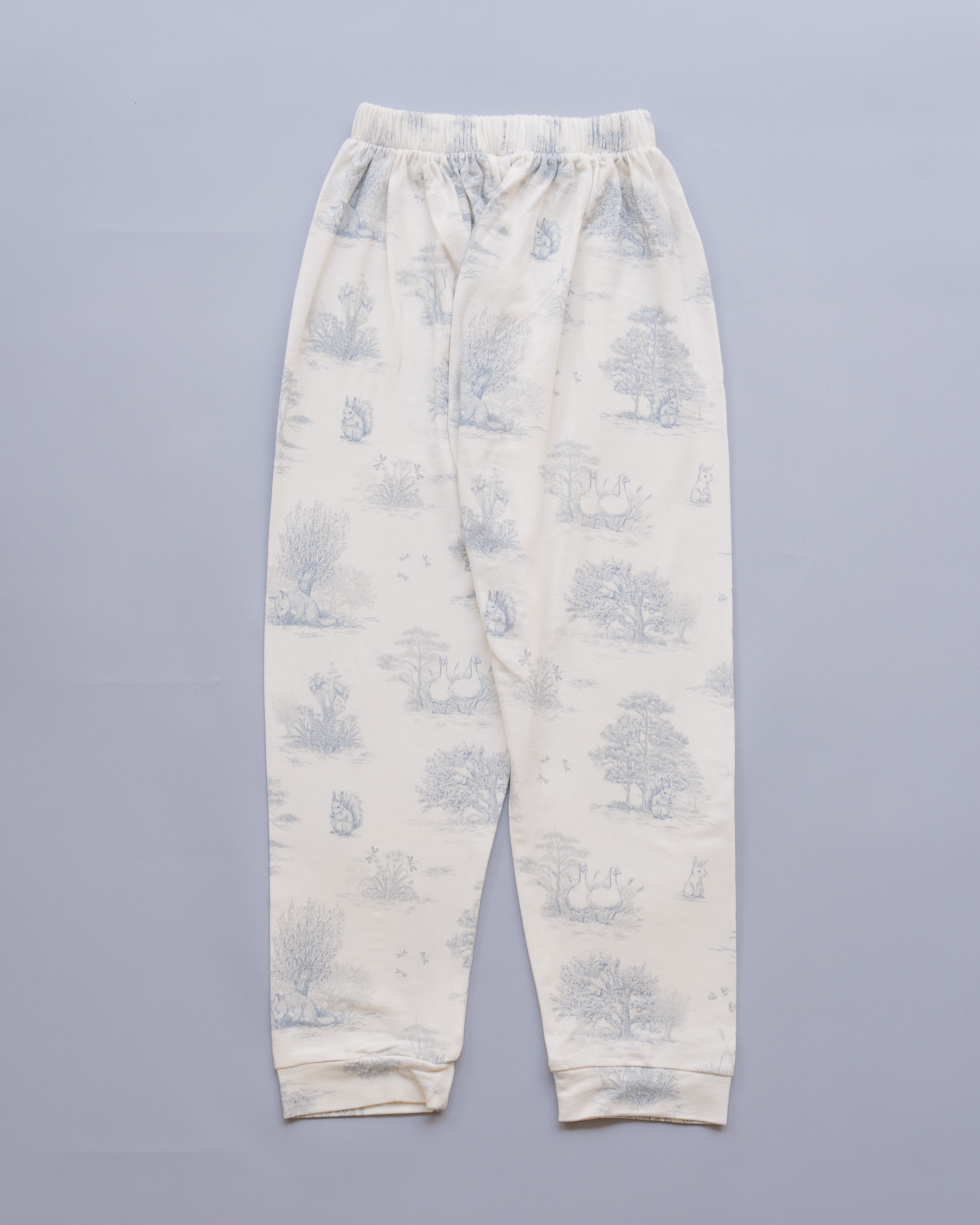 Kid's Boo Long Pants in Secret Garden Blue