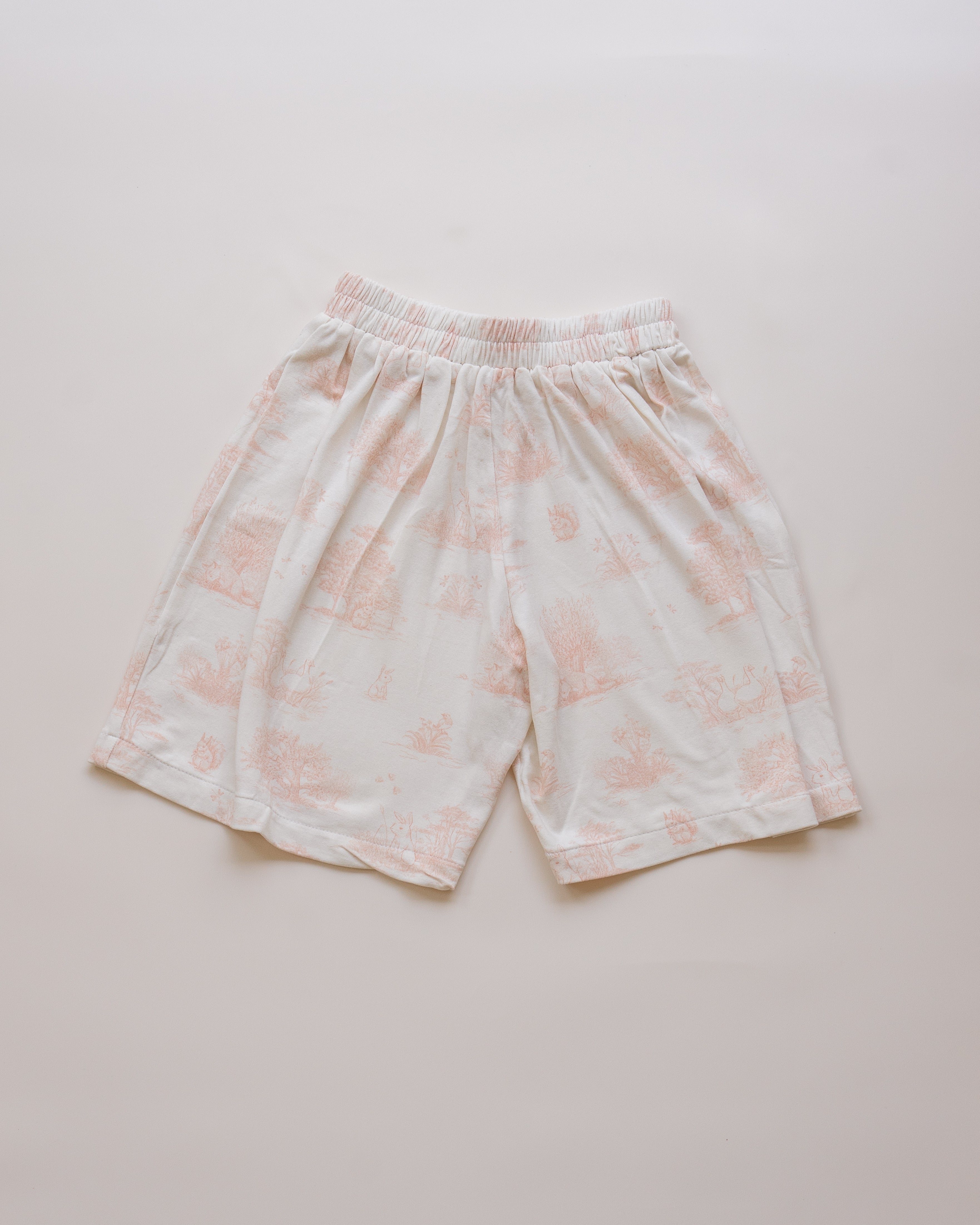 Kid's Boo Short Pants in Secret Garden Blush