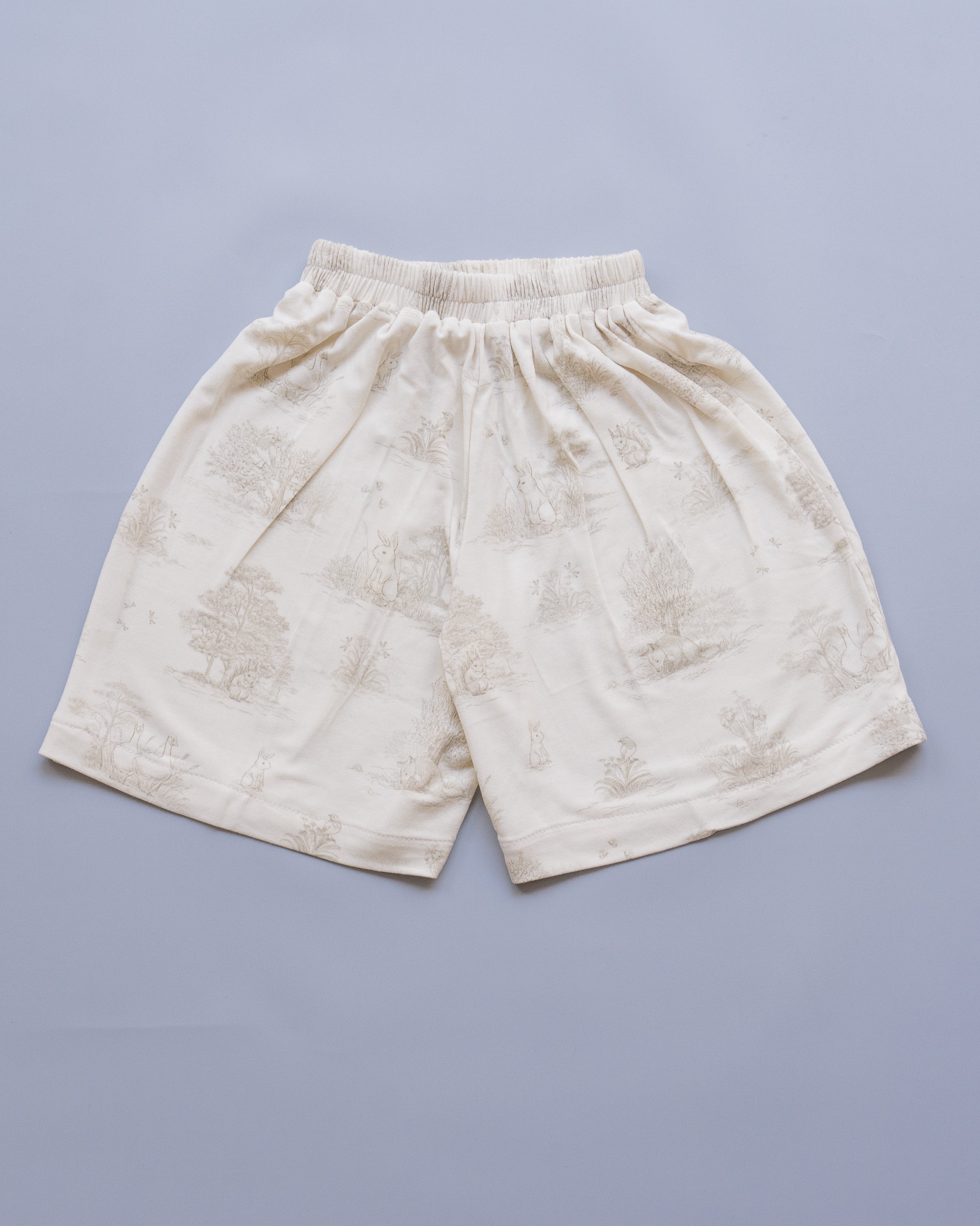 Kid's Boo Short Pants in Secret Garden Grey