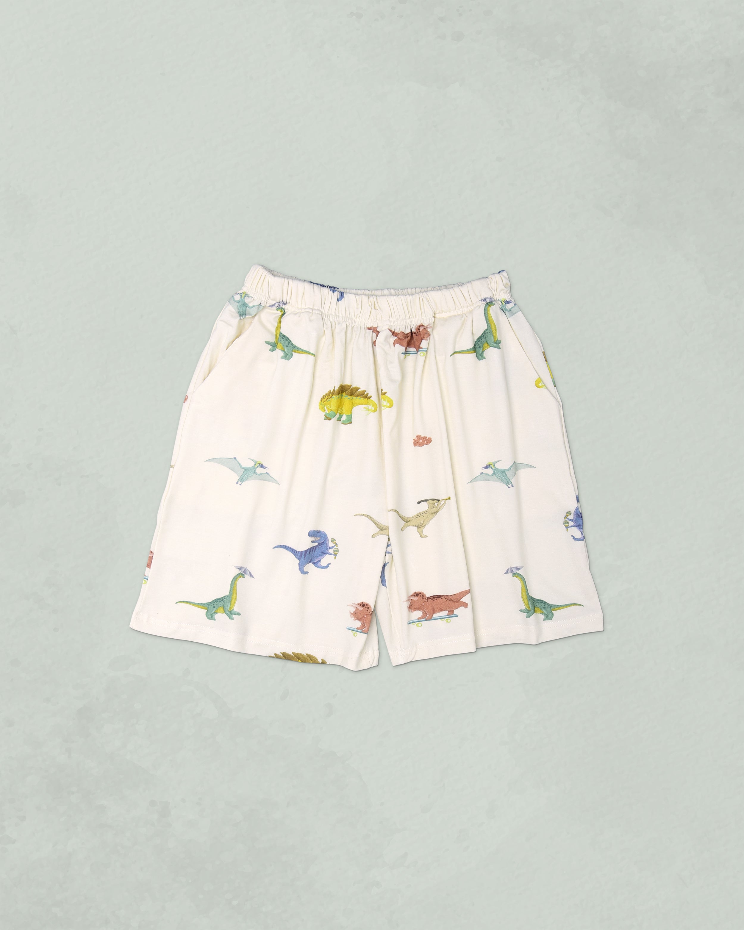 Unisex Adult's Boo Short Pants in Dinosarium
