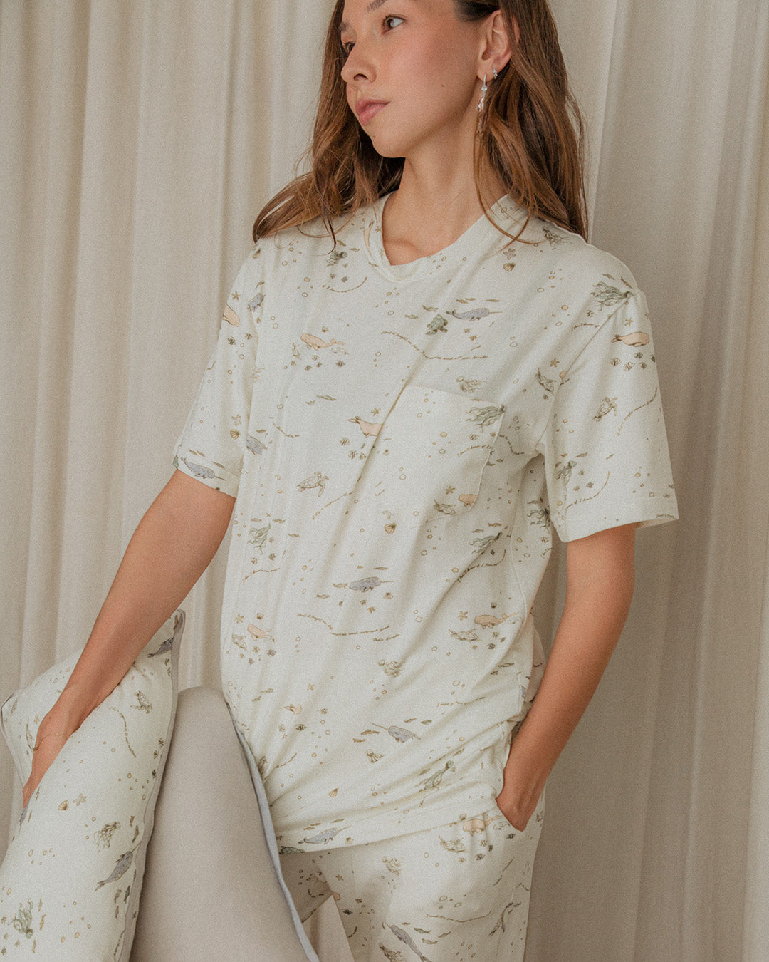 Unisex Adult's Boo Short Sleeve Top in Underwater