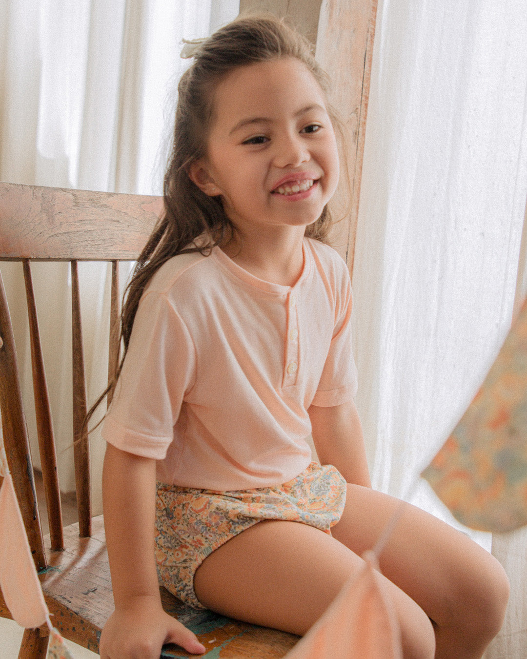 Kid's Leon Top in Rosebloom
