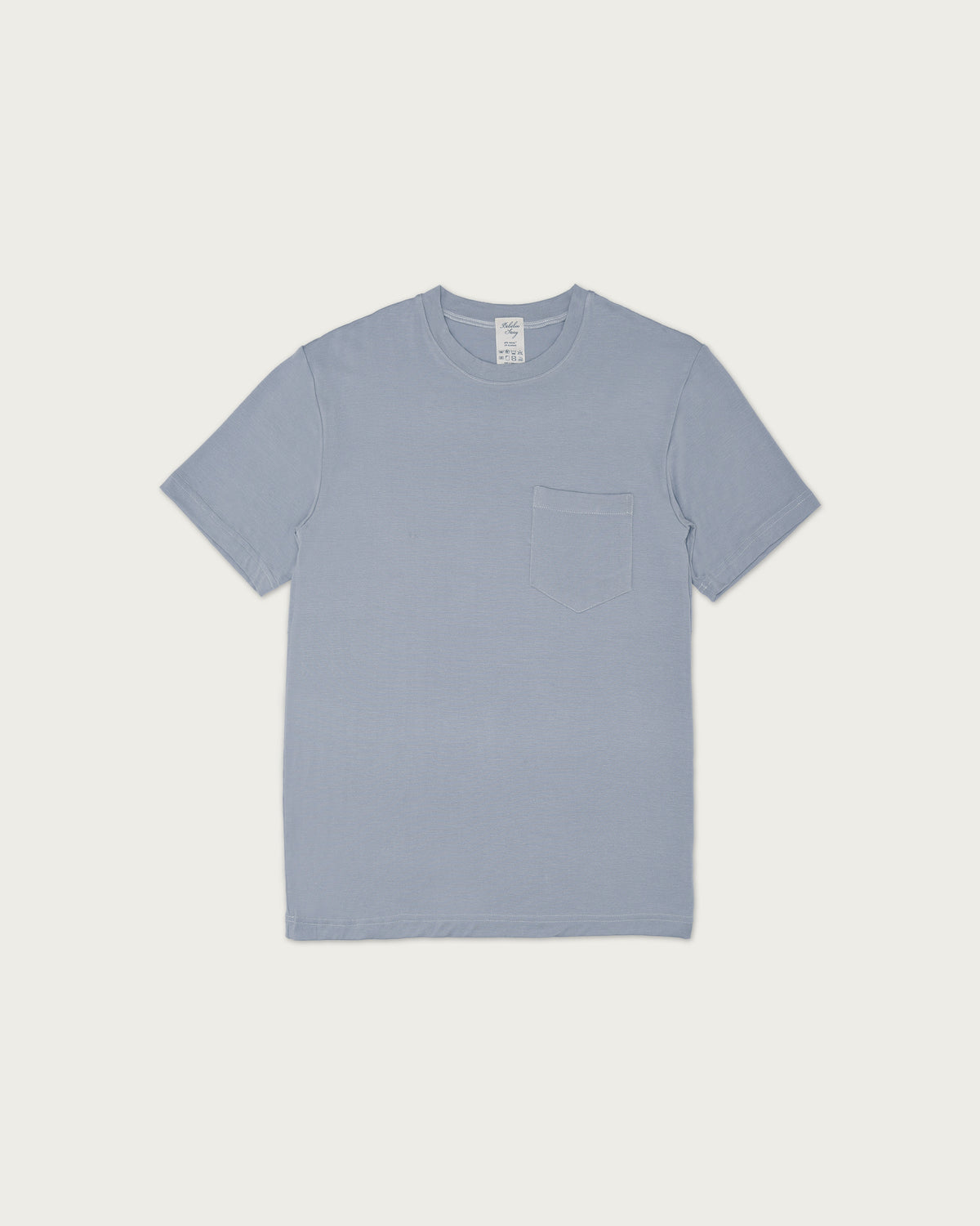 Unisex Adult's Boo Short Sleeve Top in Faded Denim