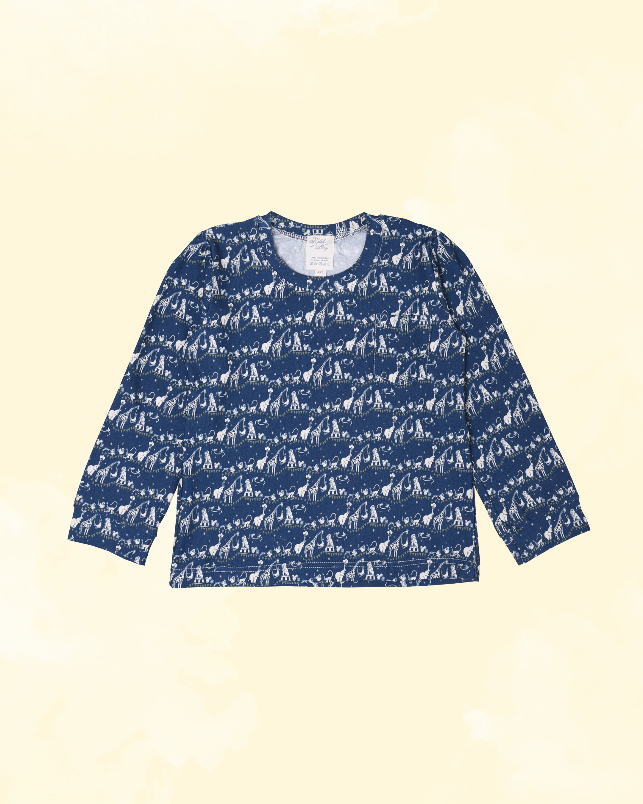 Kid's Boo Long Sleeve Top in À La Fête Navy