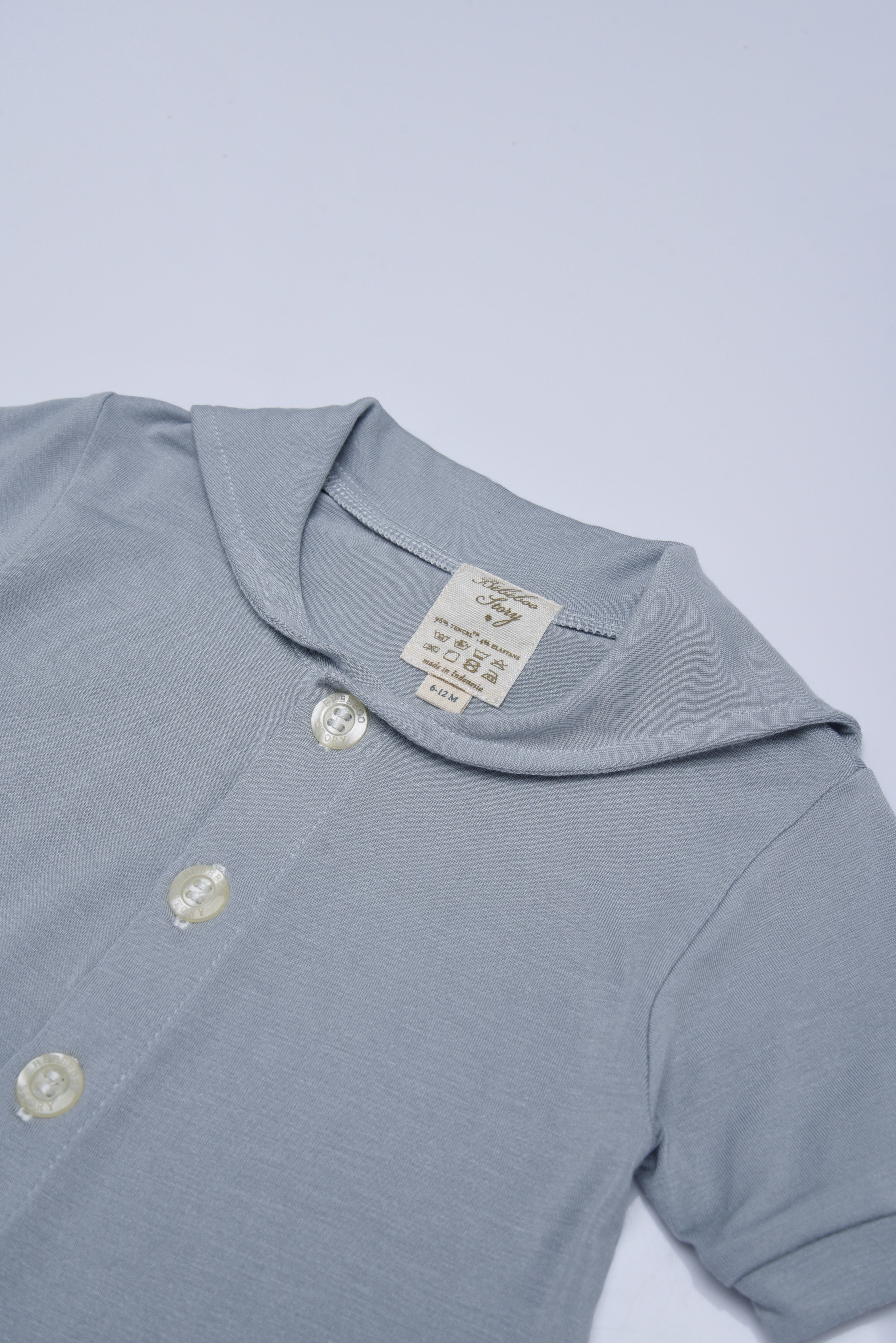 Baby’s Francis Onesie in Faded Denim