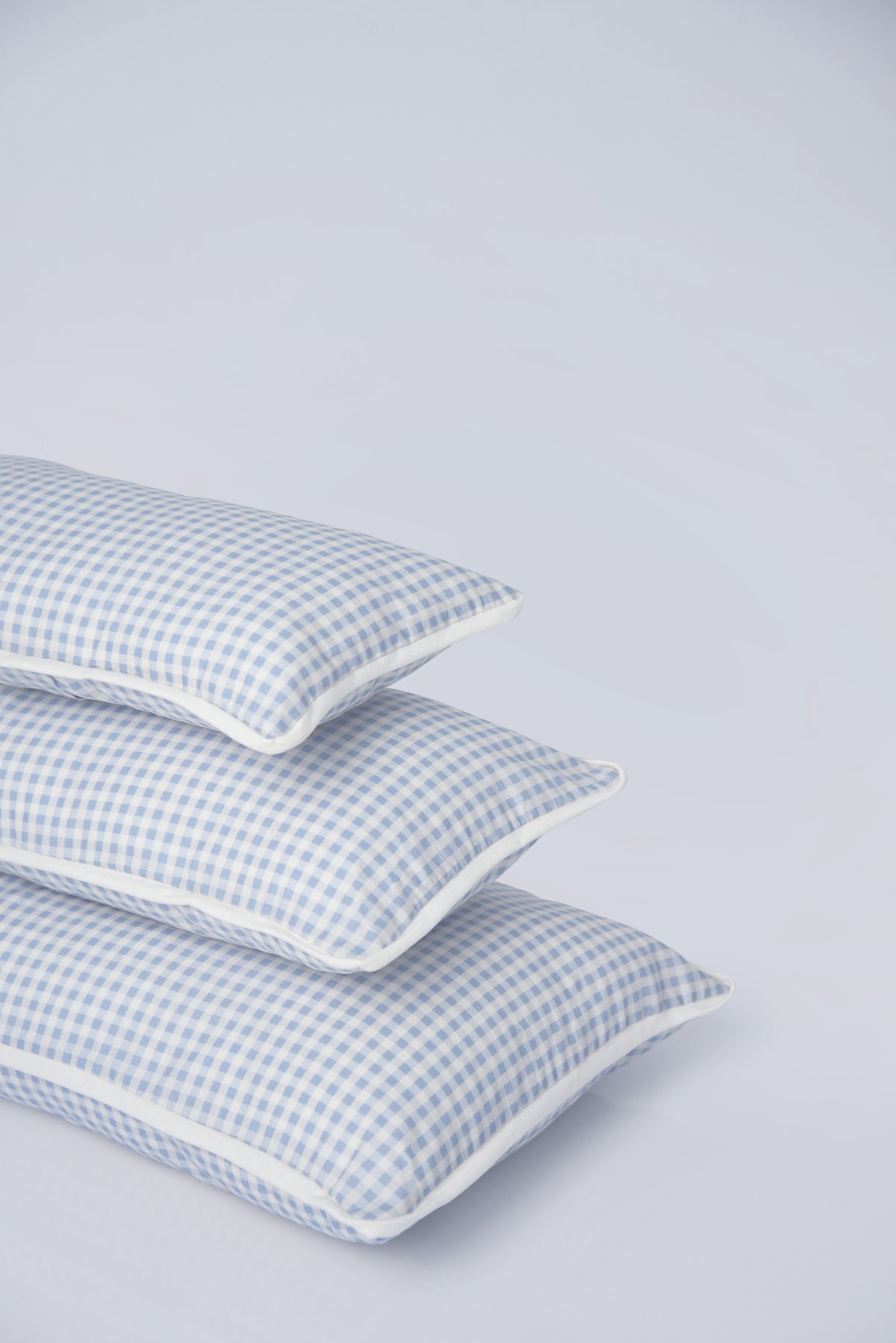 Super Petite Cuddle Pillow in Cloud Gingham