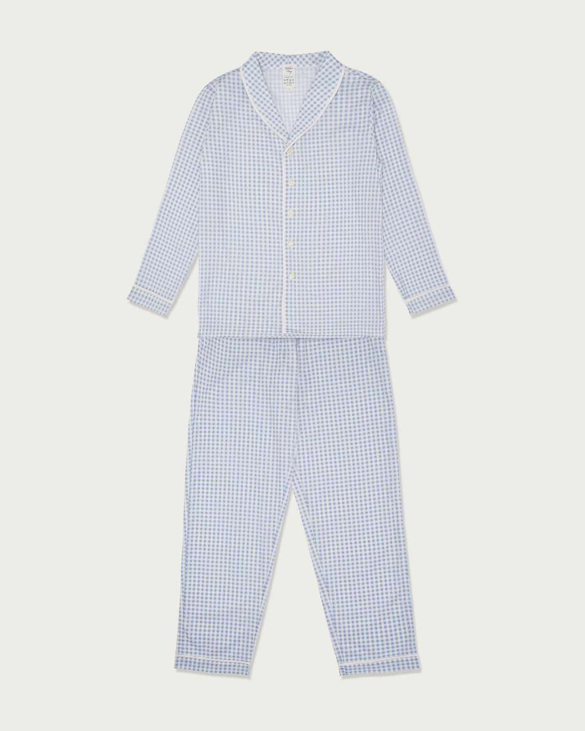 Woman's Classic Long Set in Cloud Gingham