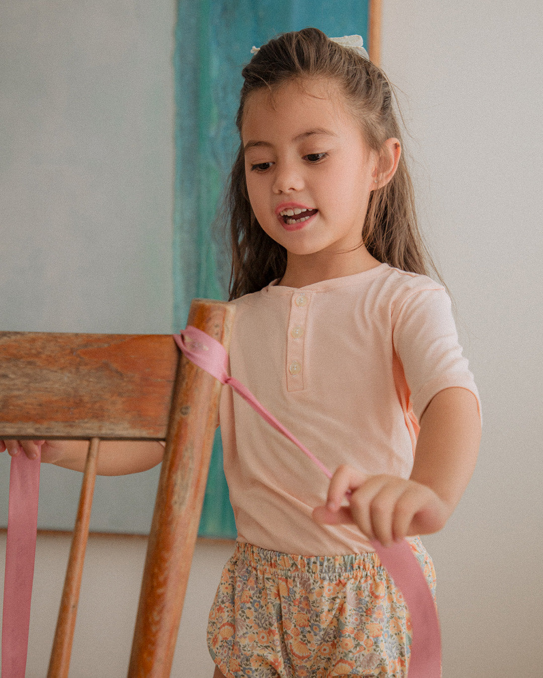 Kid's Leon Top in Rosebloom