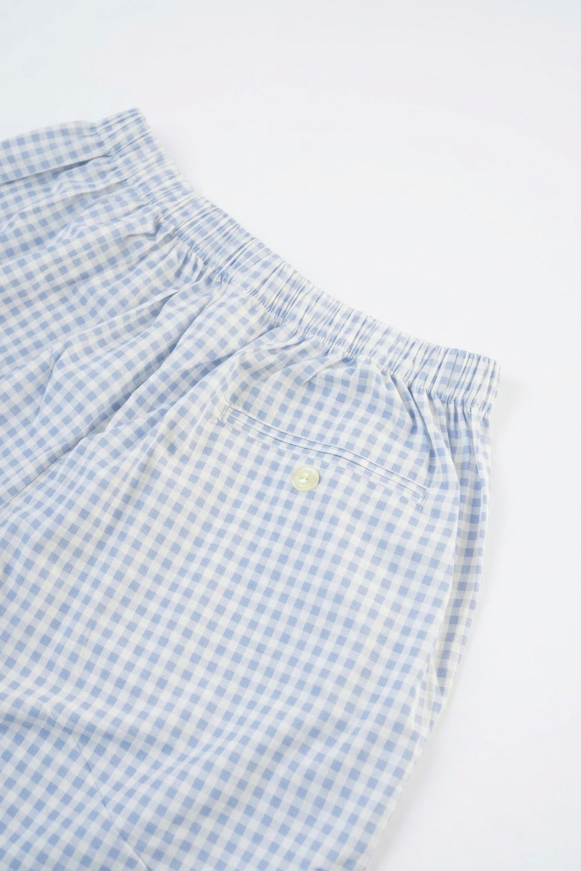 Woman's Summer Pants in Cloud Gingham