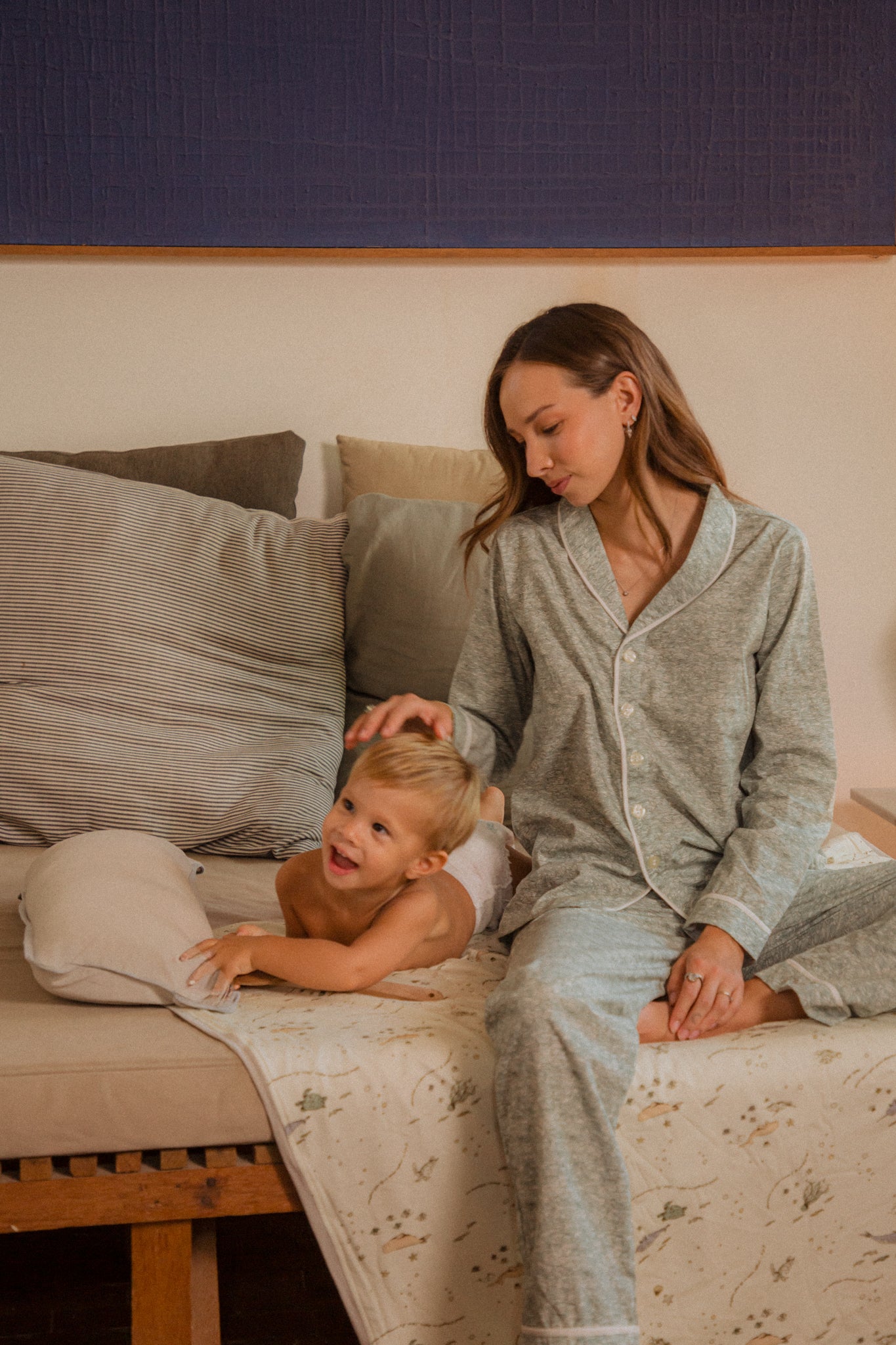 Woman's Classic Long Set in Tidal