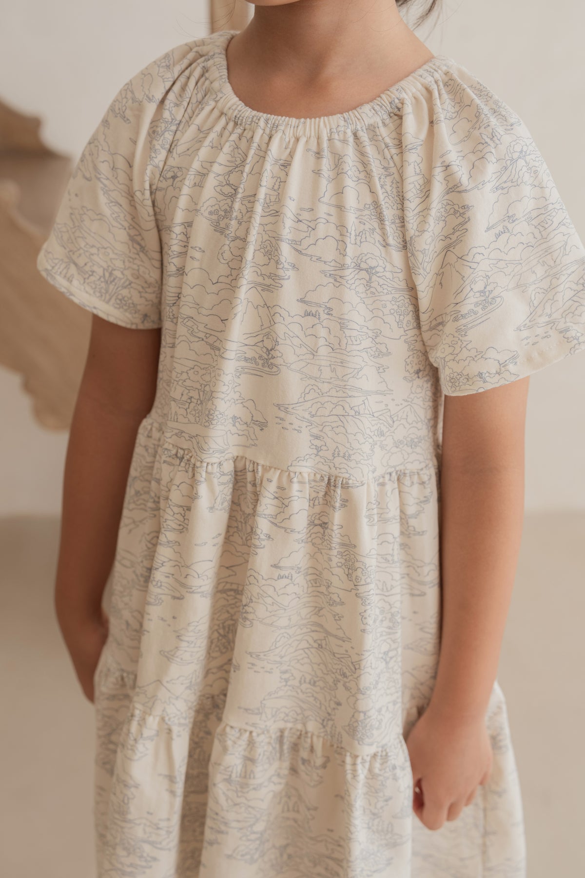 Girl's Abby Dress in Everflow
