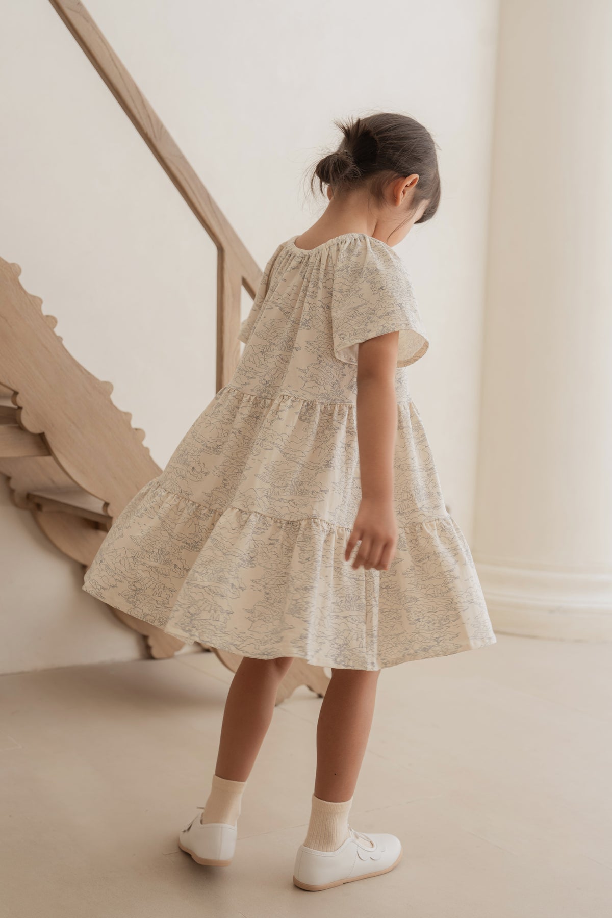 Girl's Abby Dress in Everflow