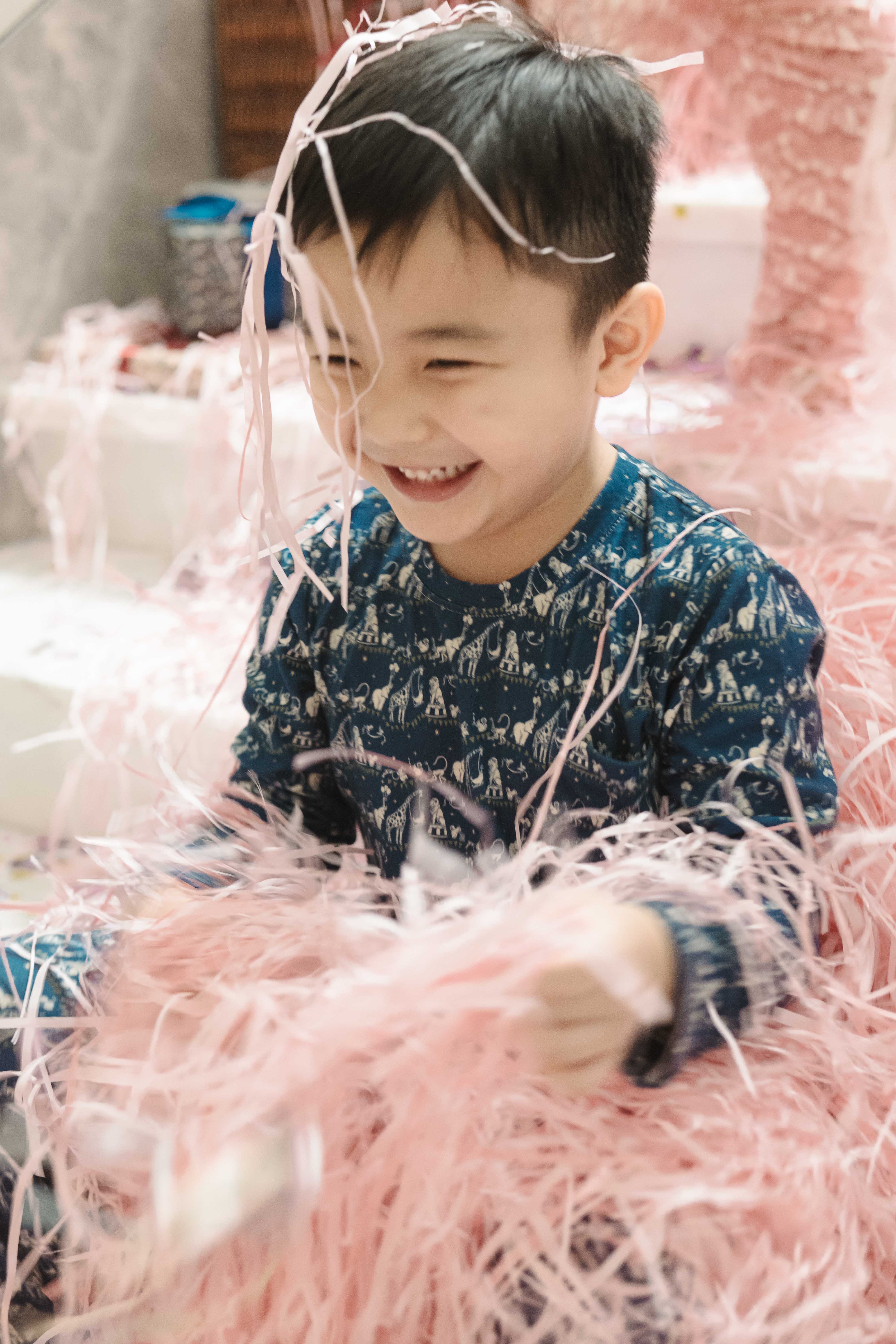Kid's Boo Long Sleeve Top in À La Fête Navy