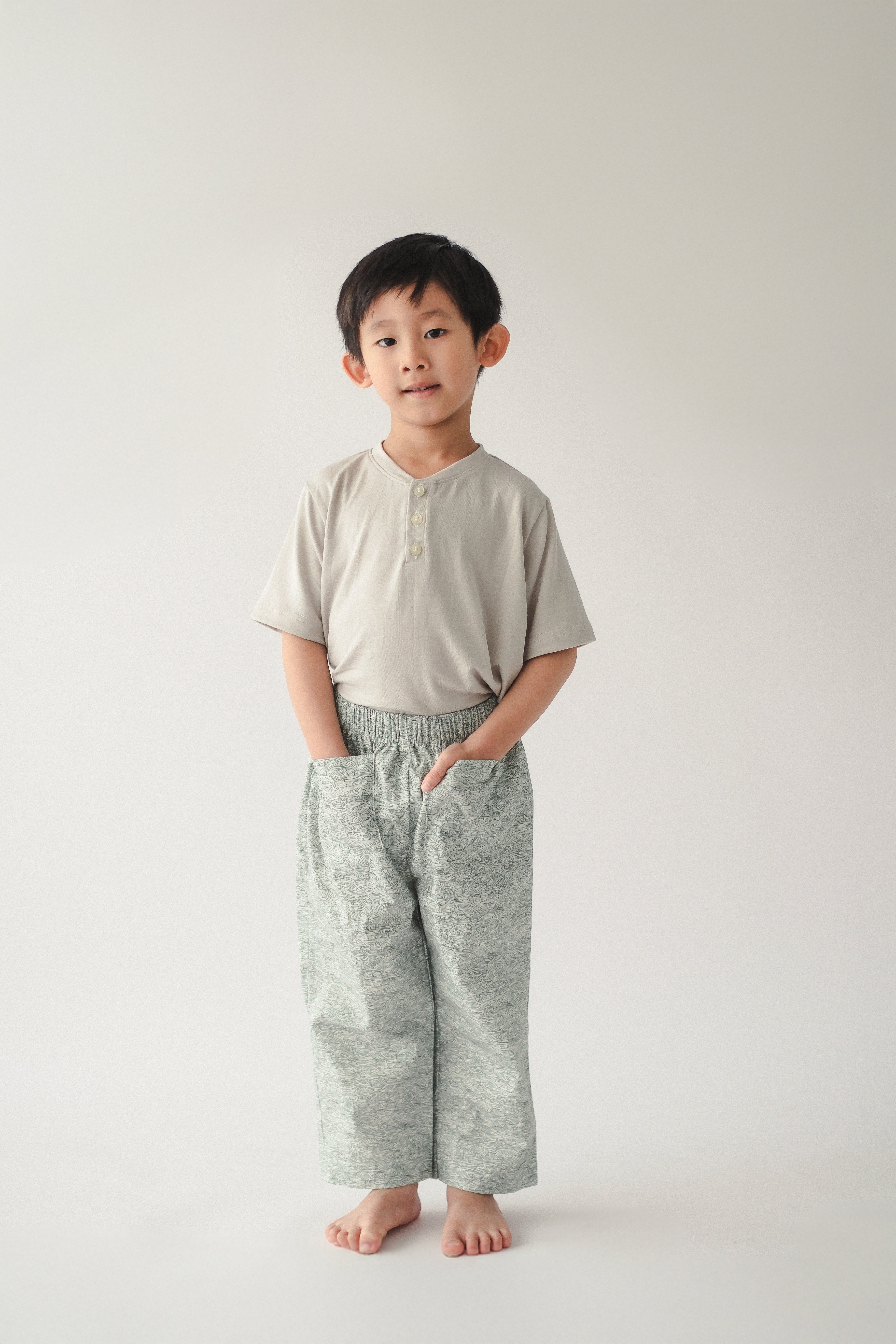 Kid's Louise Pants in Tidal