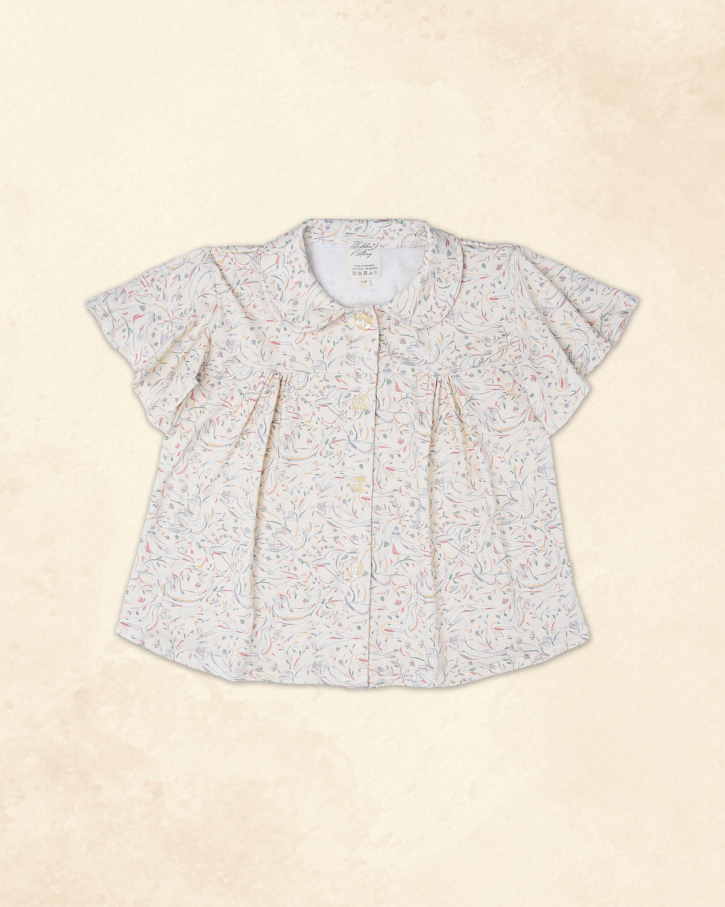 Girl's Lula Top in Signore Seals