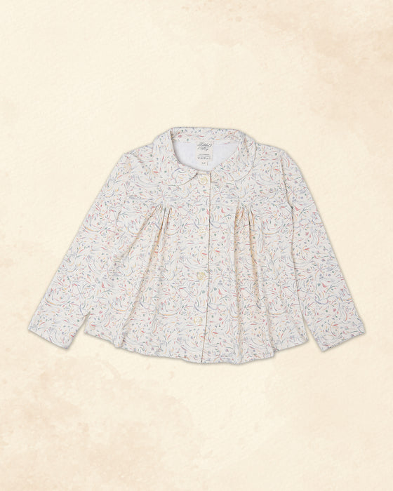 Girl's Matilda Top in Signore Seals