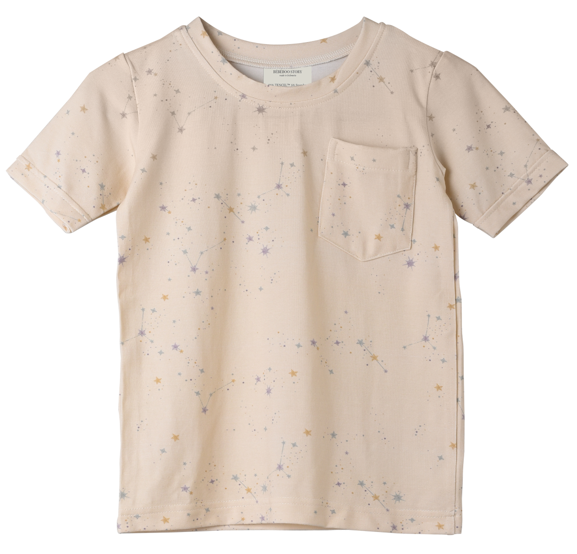 Kid's Boo Short Sleeve Top in Stargazer Milk