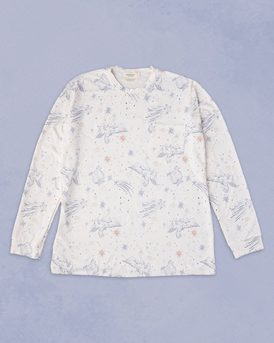 Unisex Adult's Boo Long Sleeve Top in Celestial Map