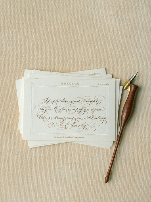 Illustrated Postcard with Complimentary Calligraphy Service