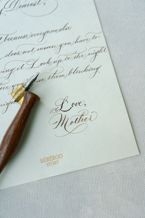 Handwritten Letter with Complimentary Calligraphy Service