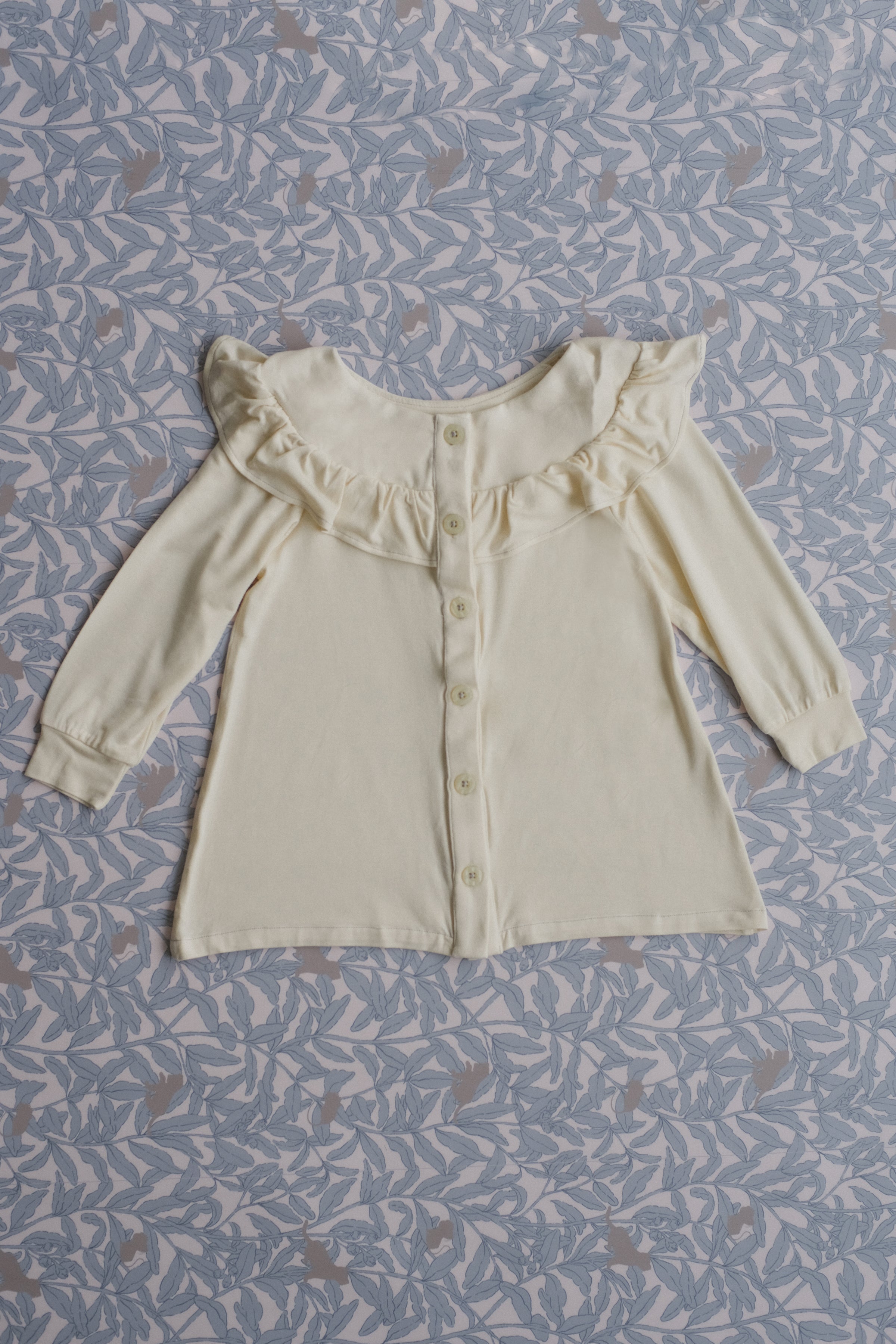 Girl's Lucy Top in Oatmilk