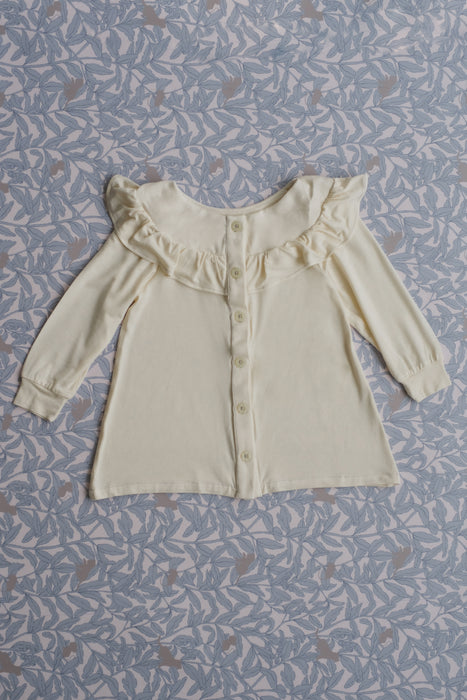 Girl's Lucy Top in Oatmilk