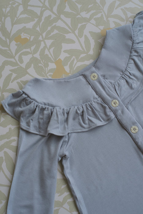 Girl's Lucy Top in Faded Denim