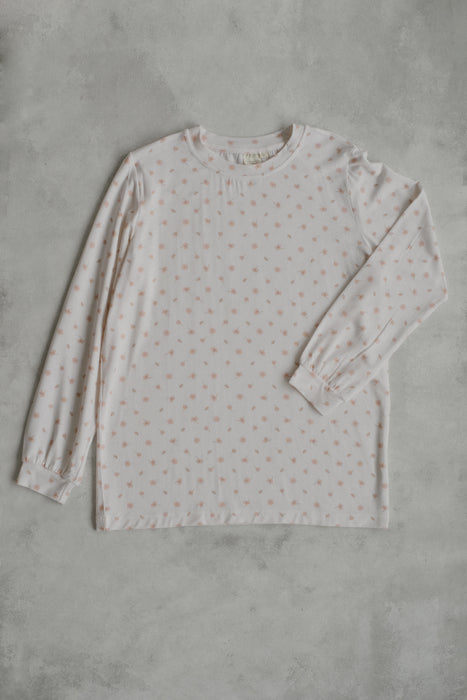 Woman's Boo Long Sleeve Top in Sakura